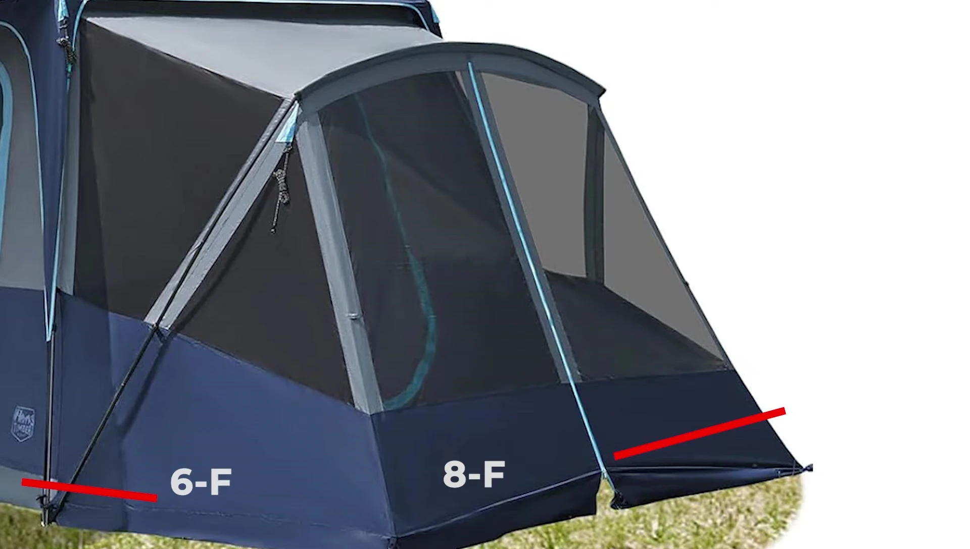 Timber Ridge SUV Tent's screened porch and awning