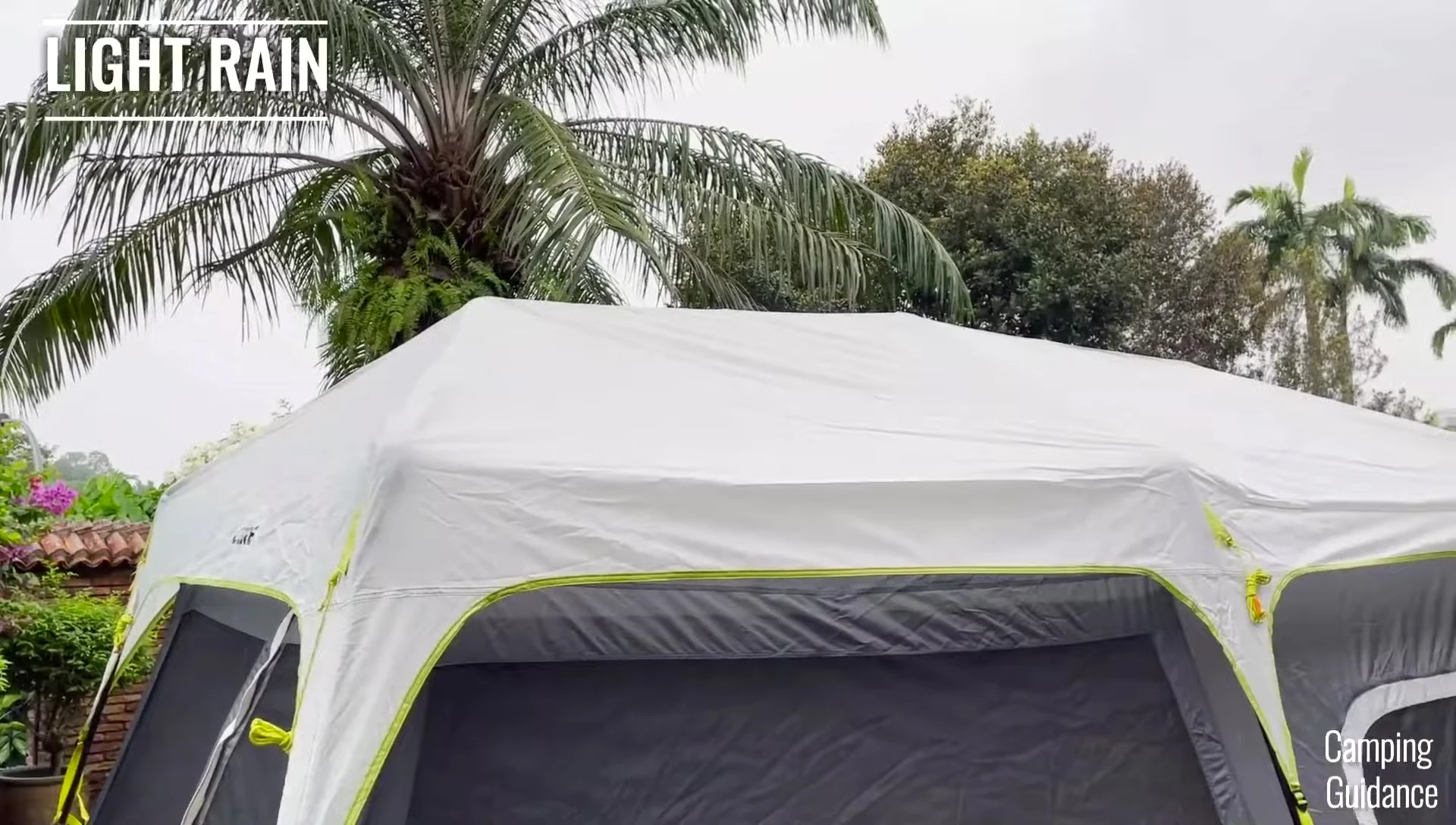 Close-up of Core 9 Person Instant Cabin Tent fabric