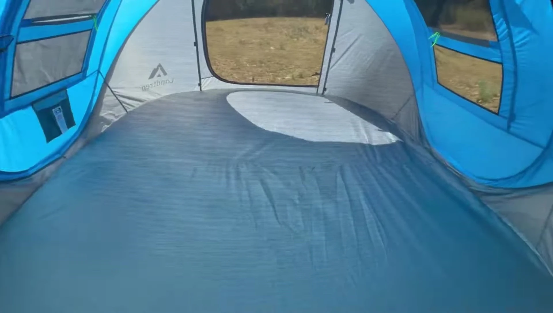 Interior of 4-Person Easy Pop-Up Tent showing space