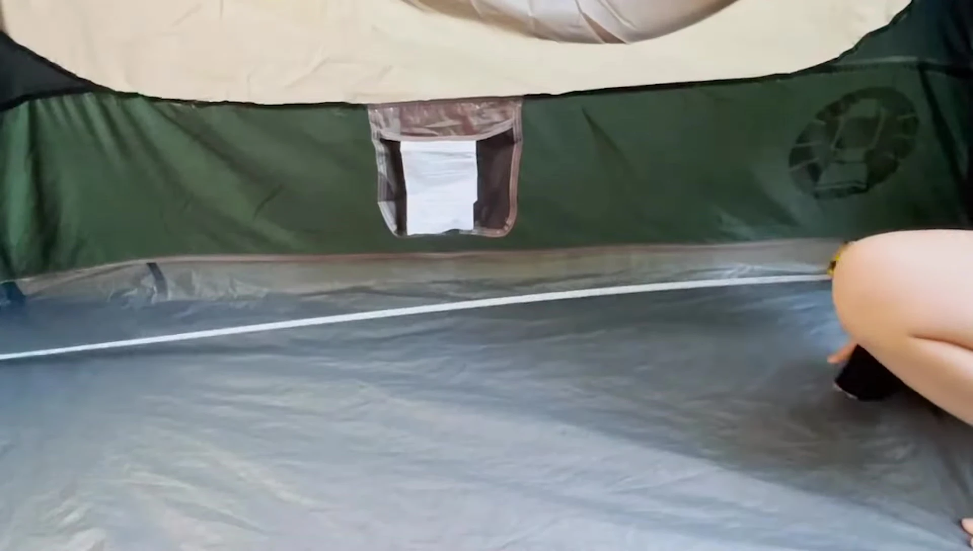 Interior of Coleman Instant Tent 4-Person showing space