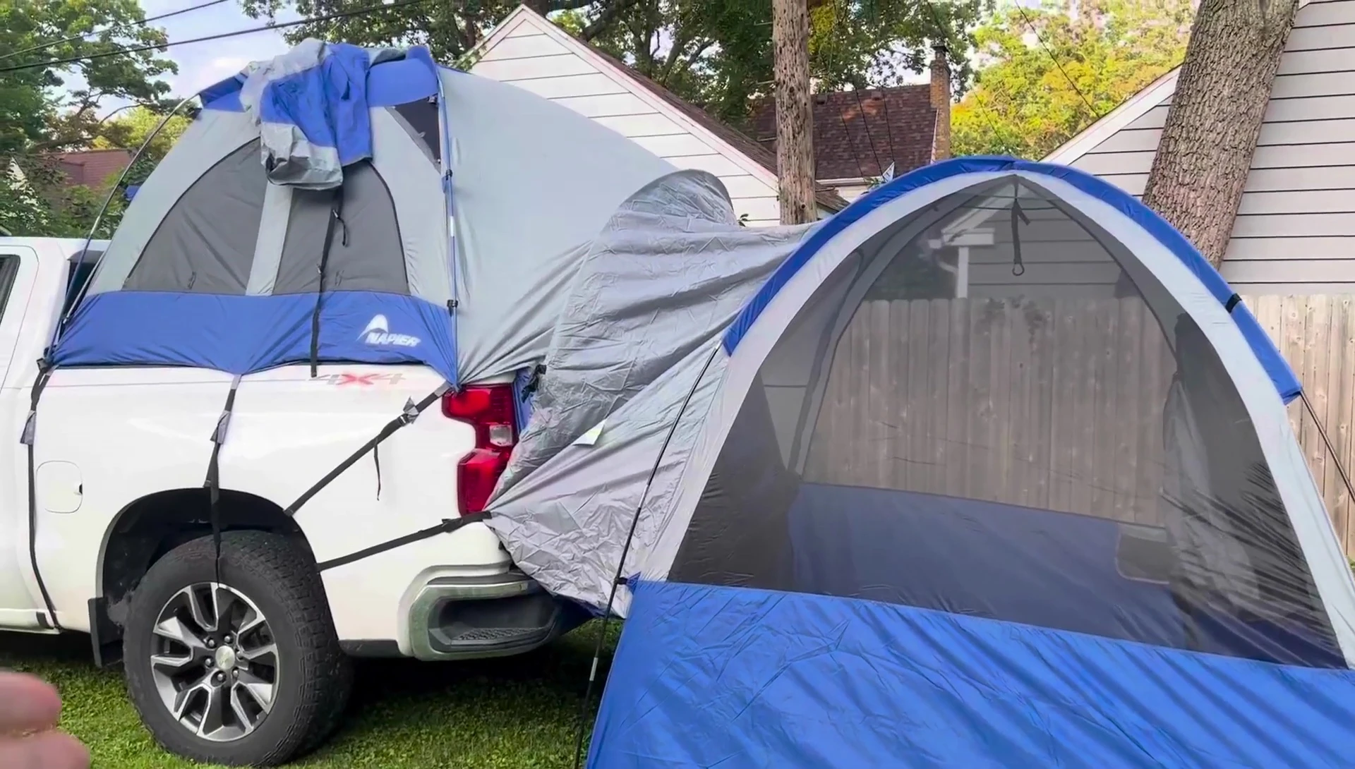 Interior view of the Napier extension tent