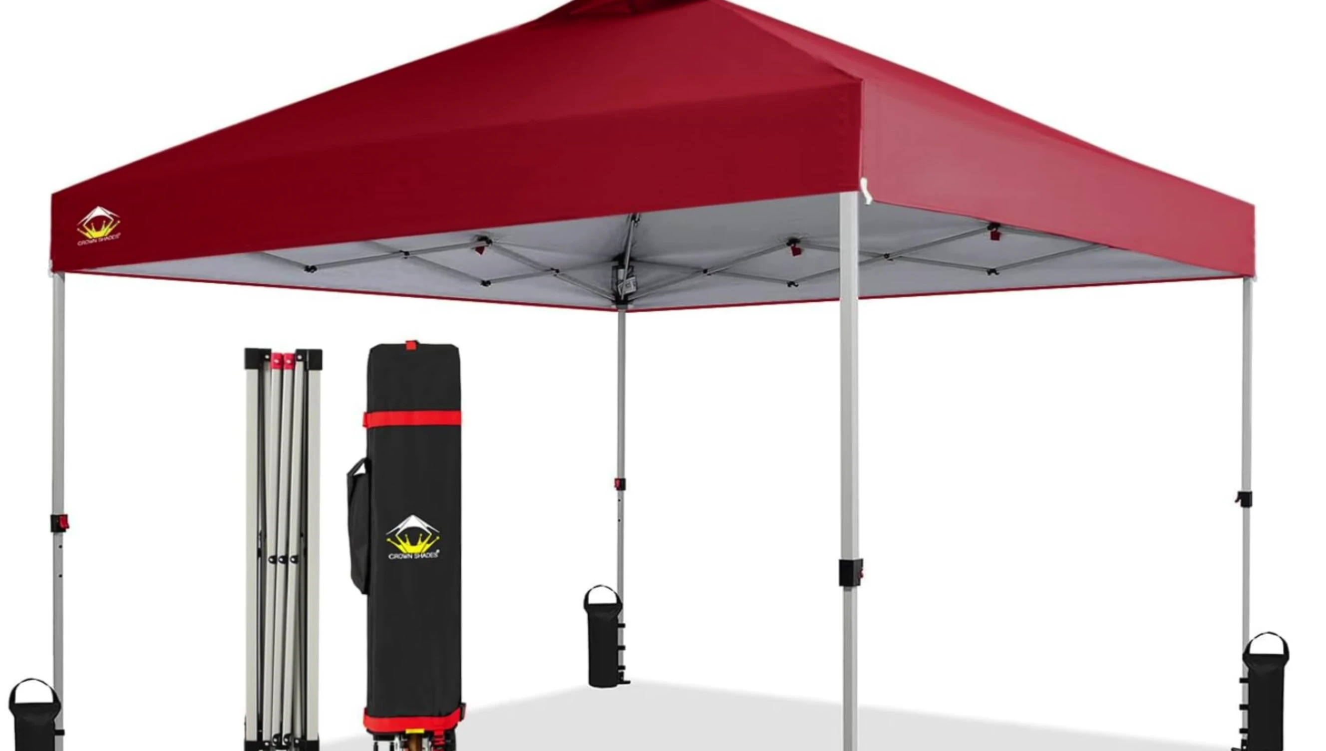 Close-up shot of the Crown Shades 10x10 pop-up canopy tent.