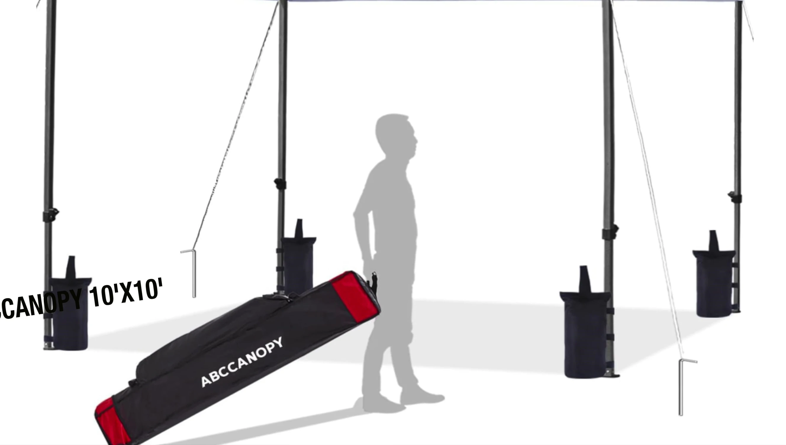 The ABC Canopy pop-up canopy tent.