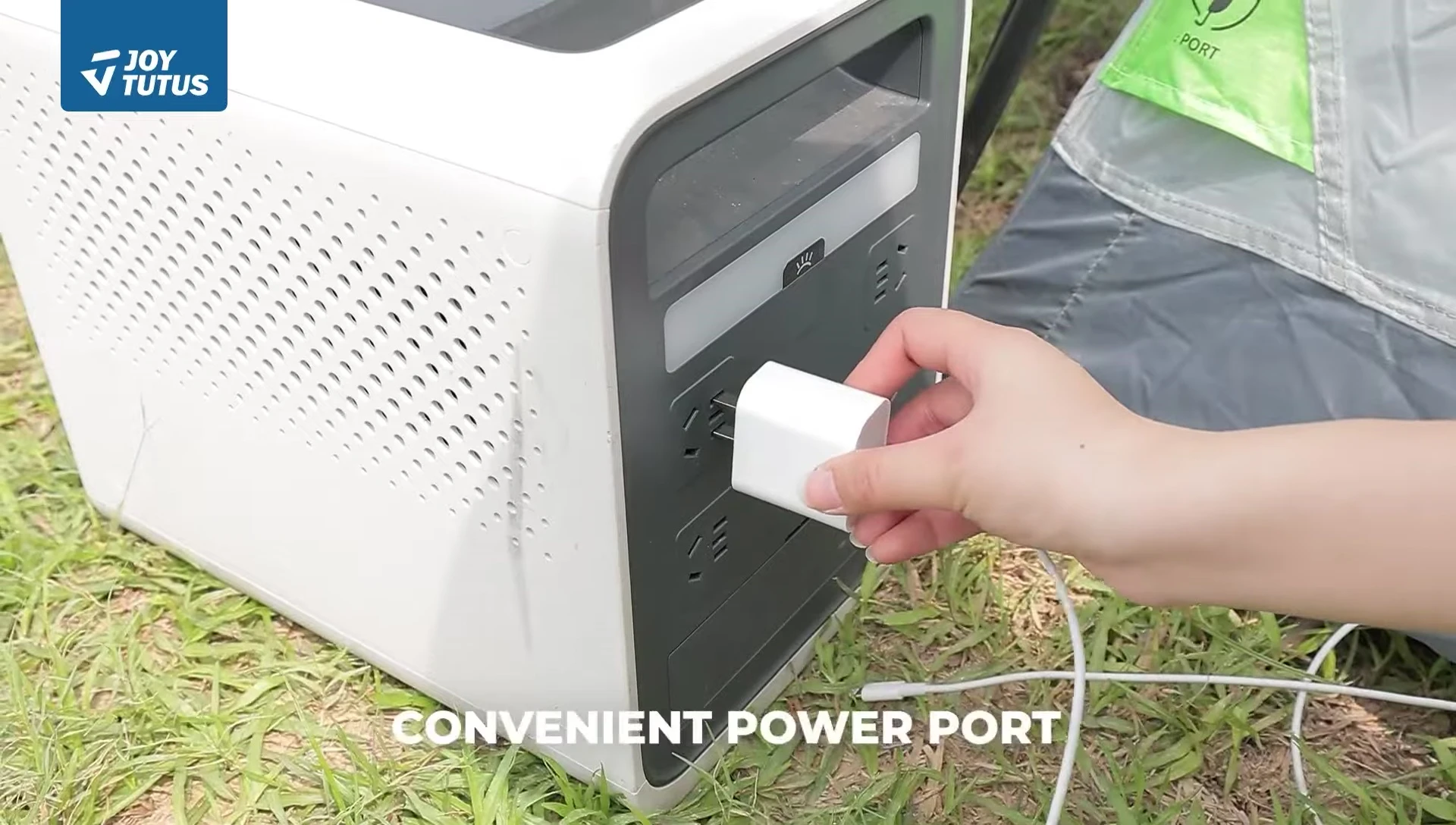 The canopy awning of the Joyus Dual Use SUV tent.