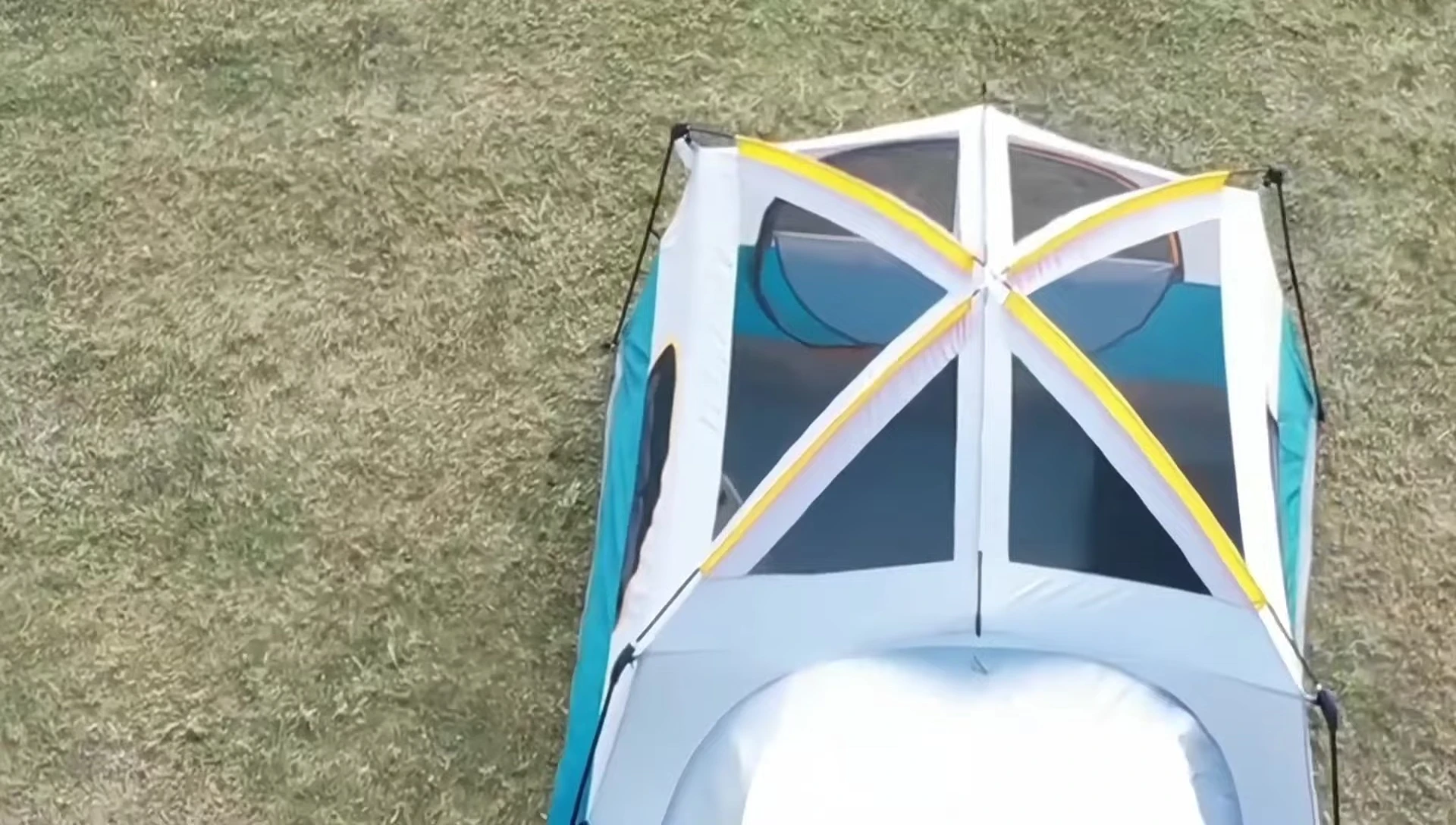 The UNP SUV tent showing its large interior space.