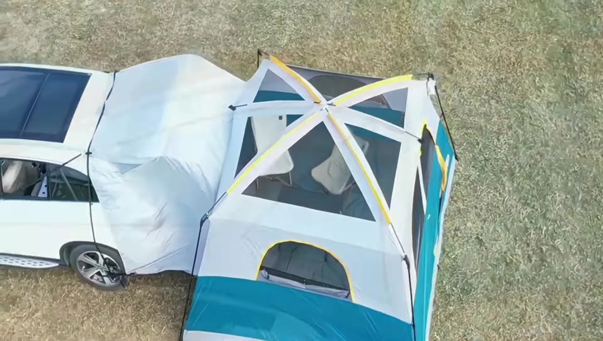 The UNP tent set up as a standalone tent.