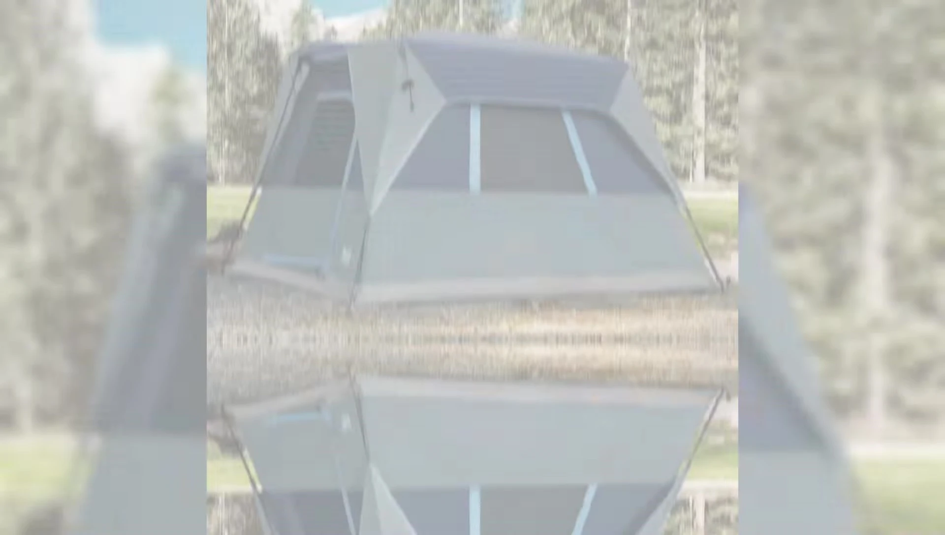 Person demonstrating the quick setup of the Timberidge tent.