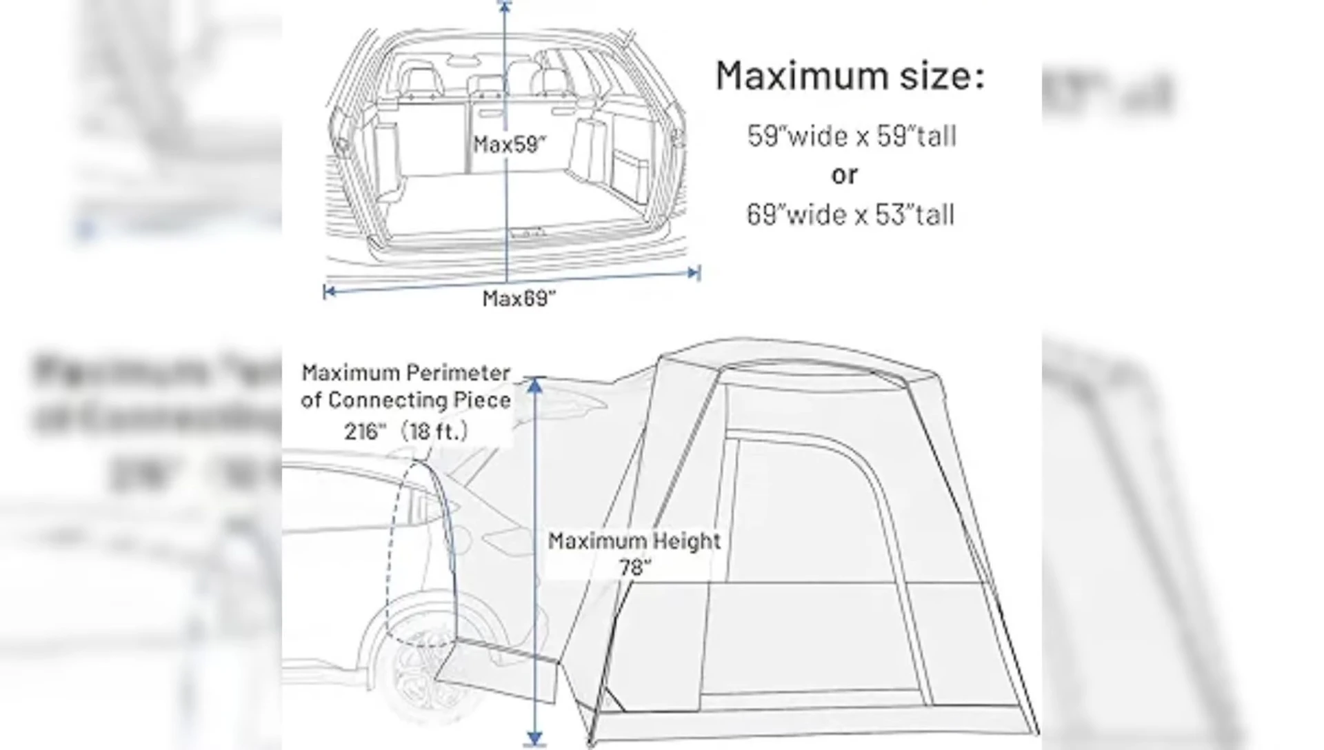 The larger Timber Ridge tent setup, showcasing its spacious interior.