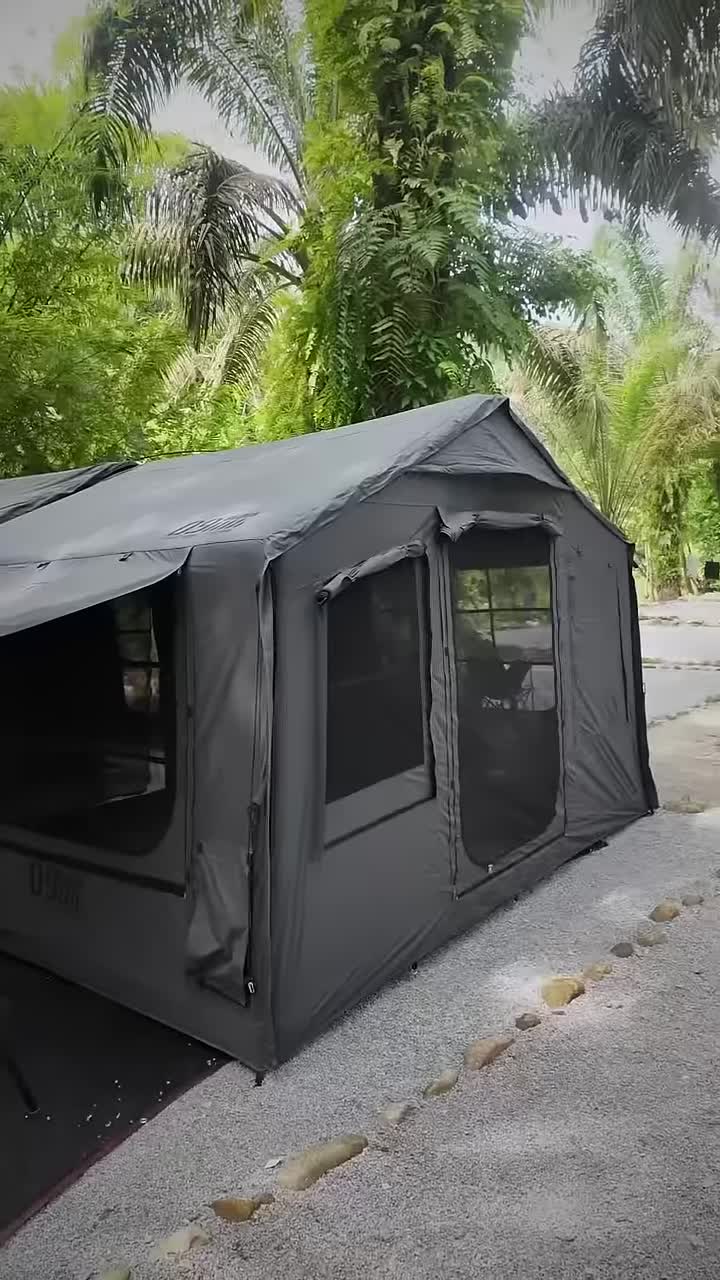 Adalah Block 09 tent exterior showing size and windows