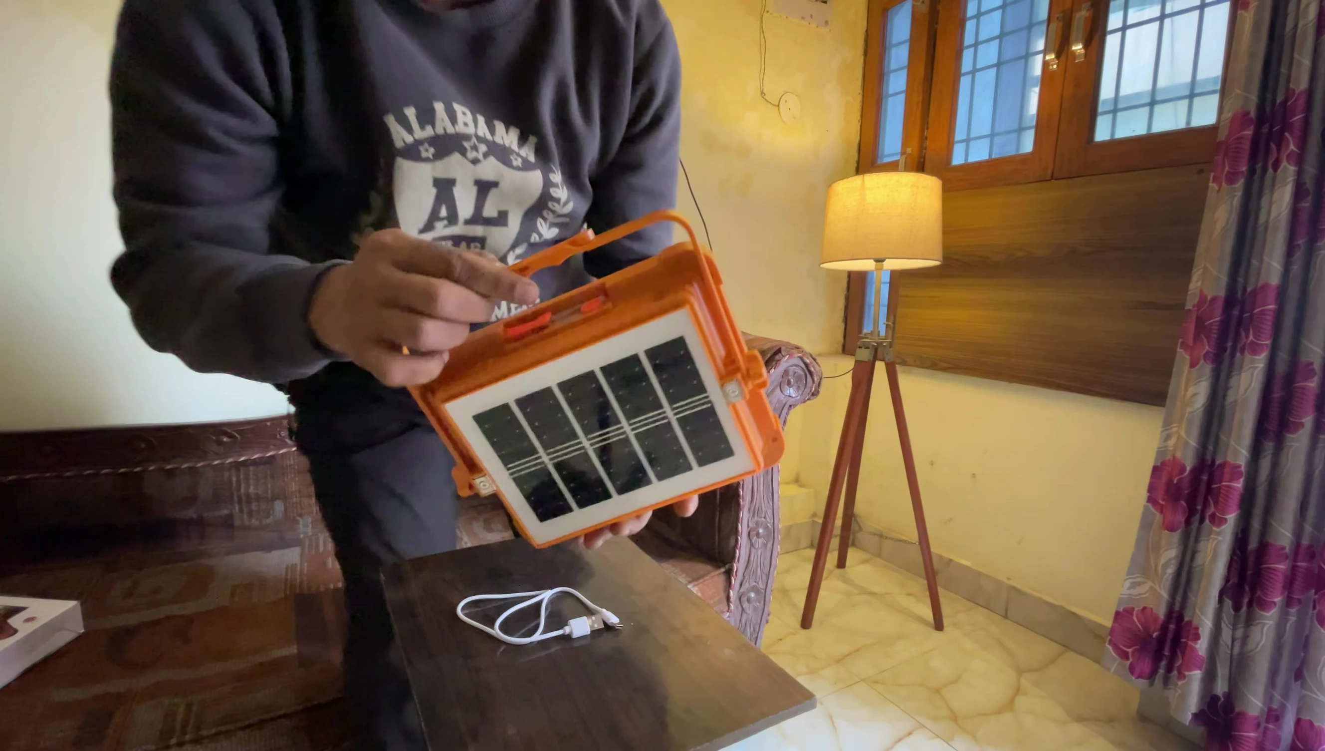 Solar charging functionality demonstration