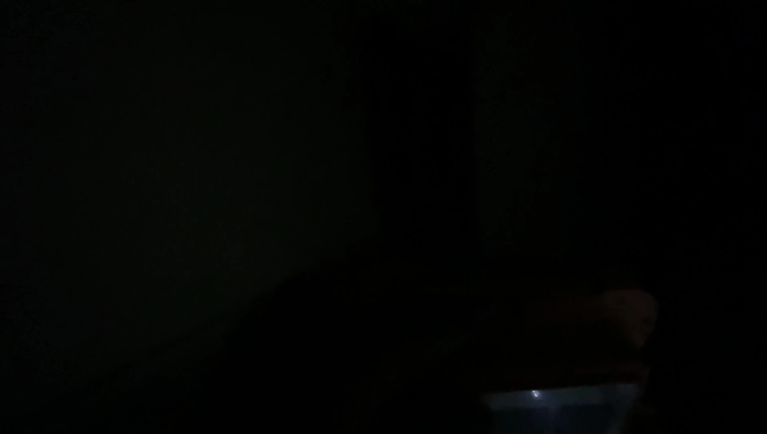 Brightness demonstration in dark room