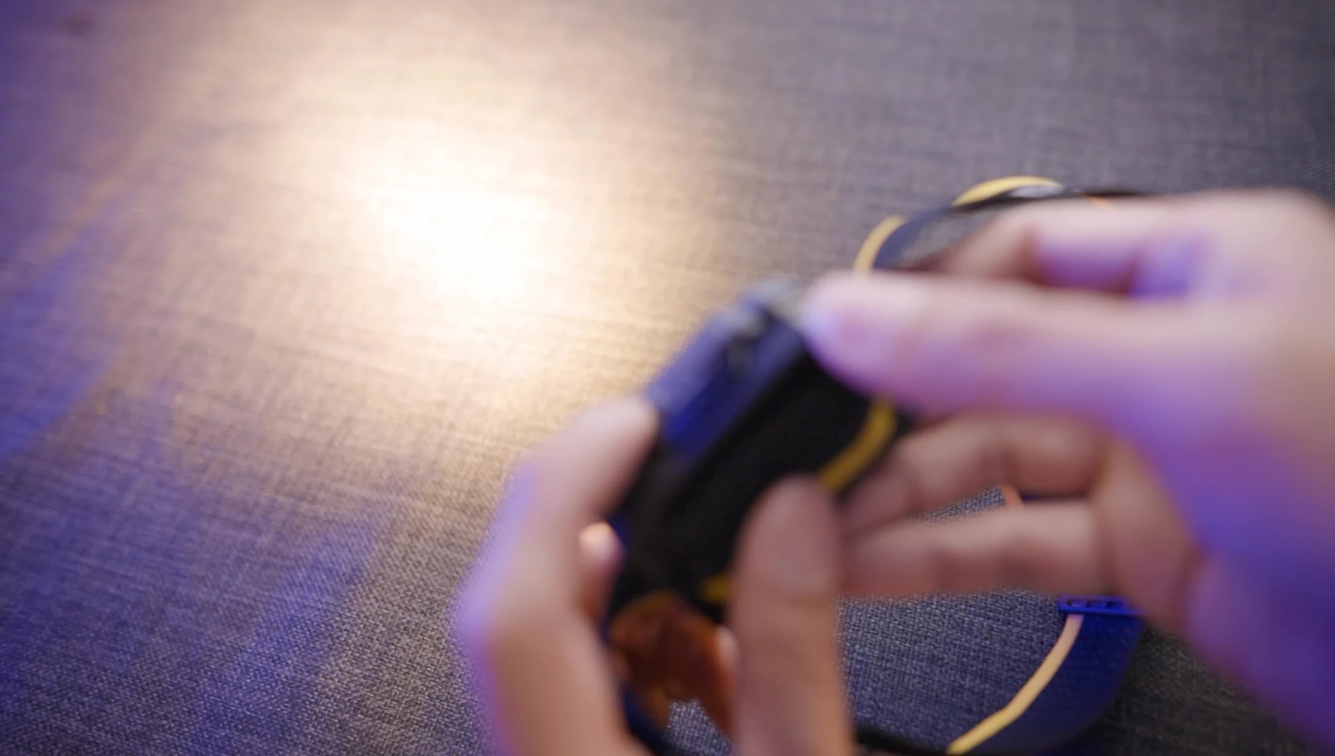 Demonstration of the HA23's multiple color temperature settings.