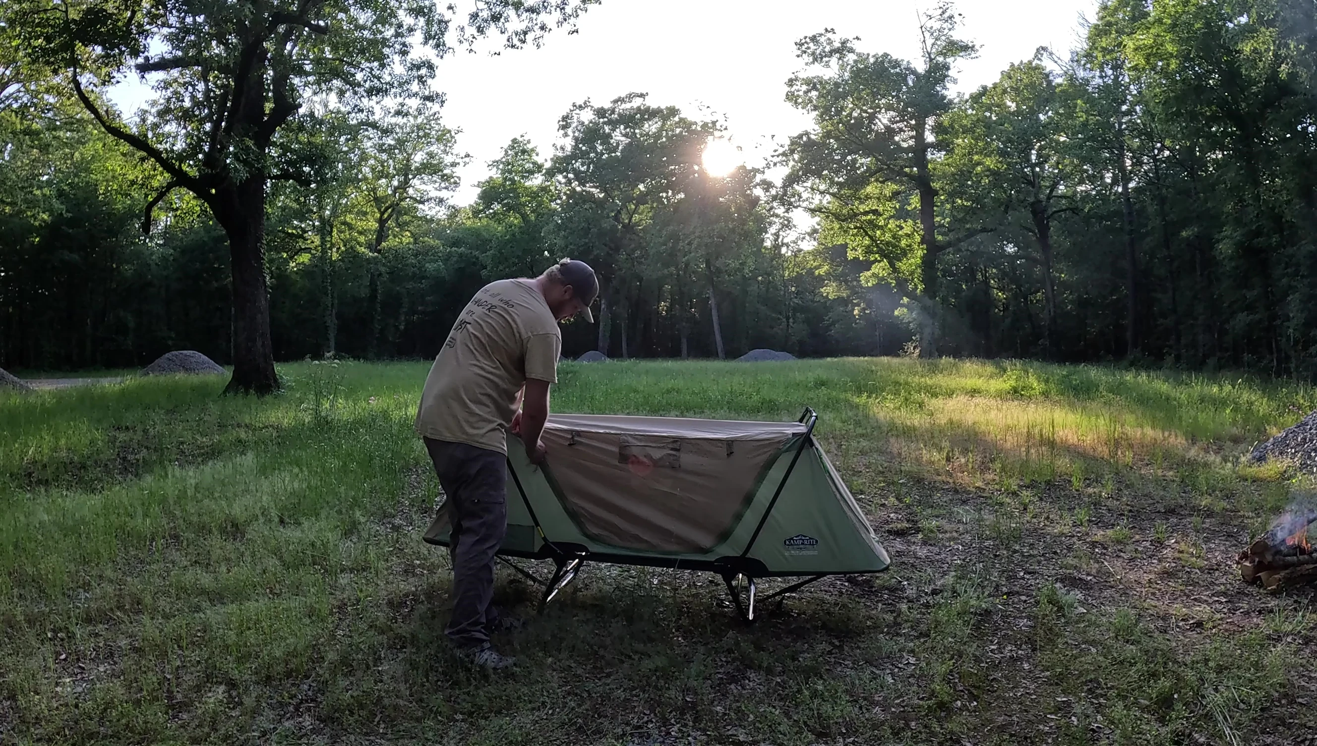 Showing the four doors and mesh ventilation.