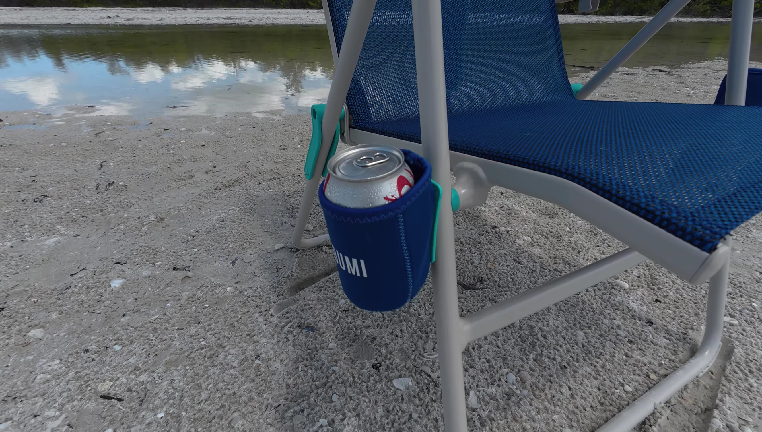 View of the cup holder.