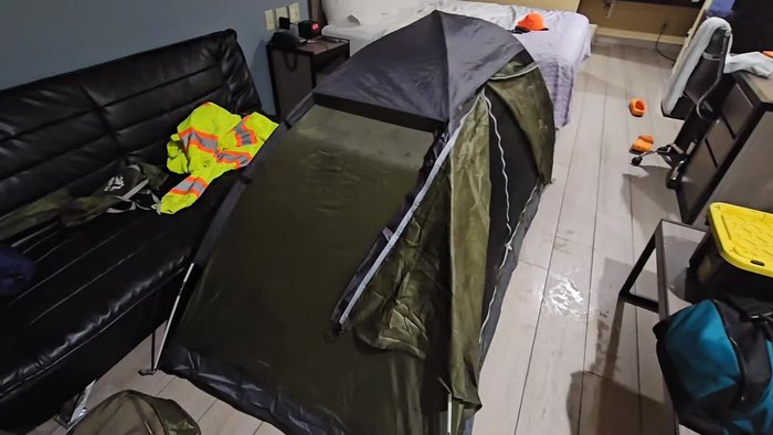 Secure a motel room.