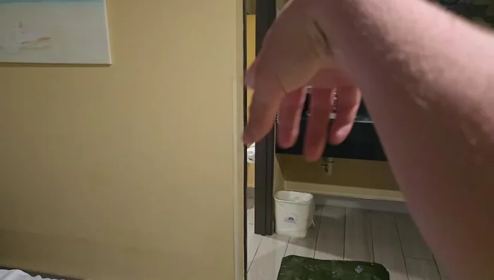 Hang the tent to air dry using the shower rod.