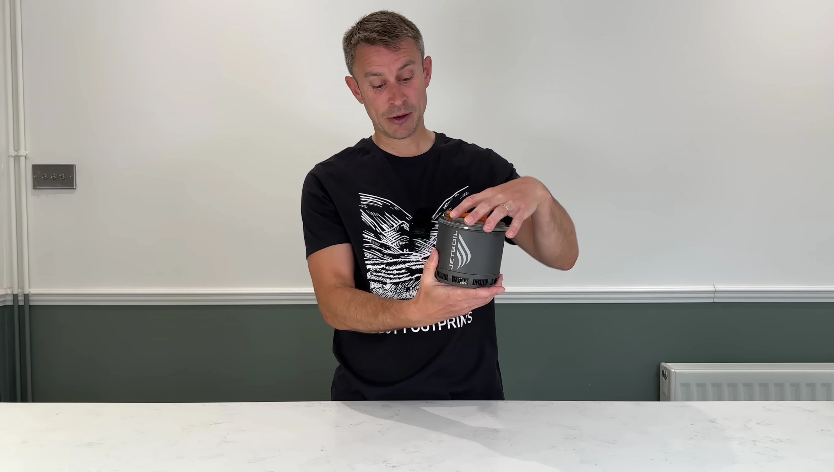 Highlighting the Jetboil's flux ring