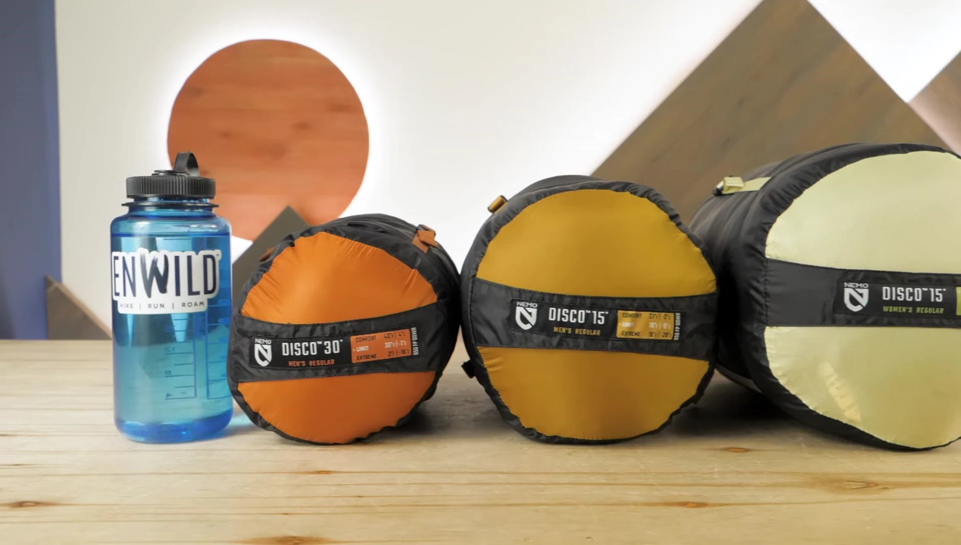 Shot showcasing the various size options available for men and women.