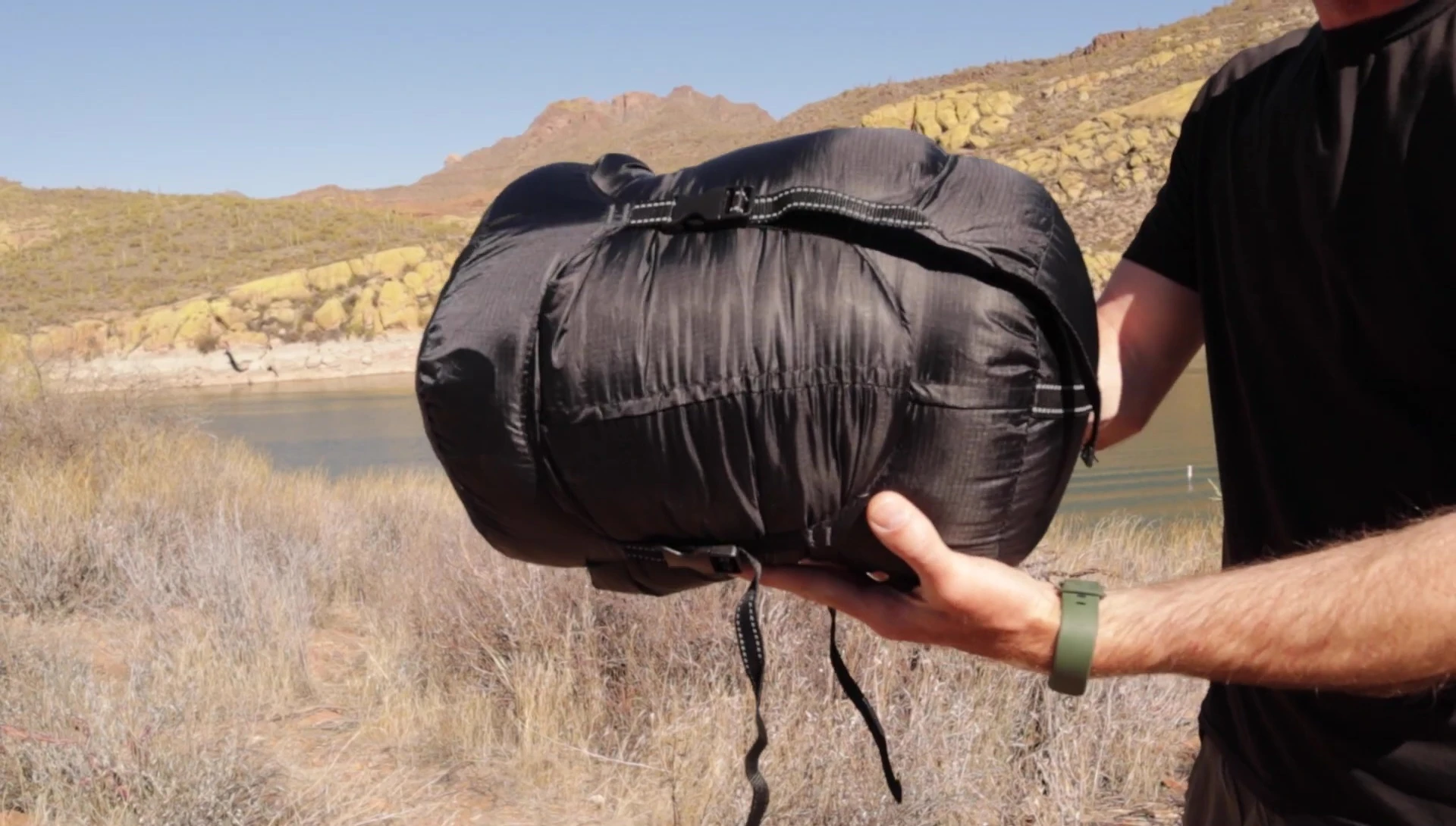 Close-up of the 0°F sleeping bag label