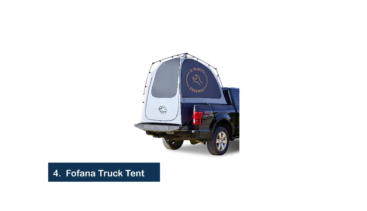 Fauana truck tent being set up