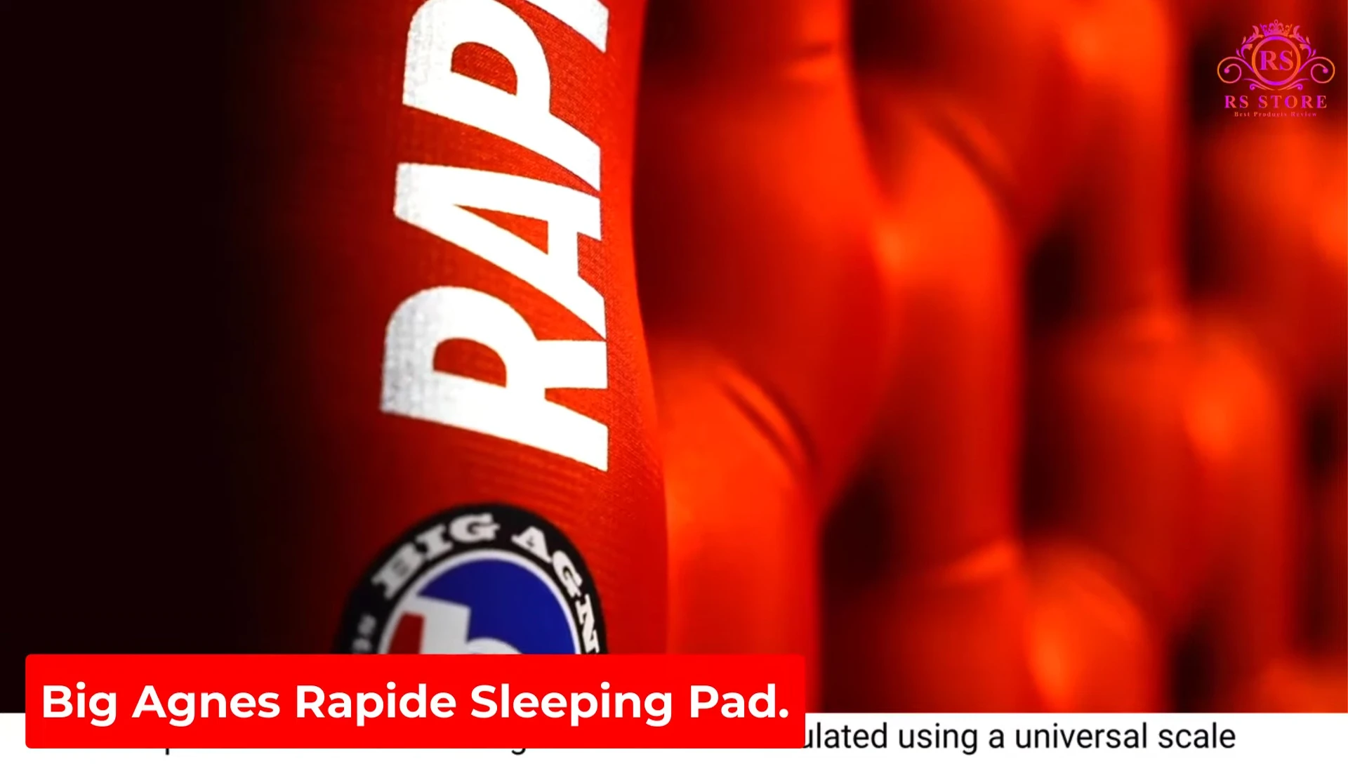 The Big Agnes Rapide SL sleeping pad, showcasing its lightweight and compact design.