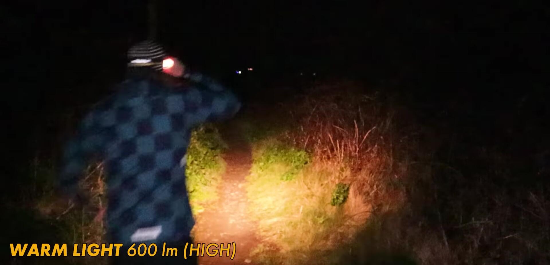 Highlighting the warm white light option.