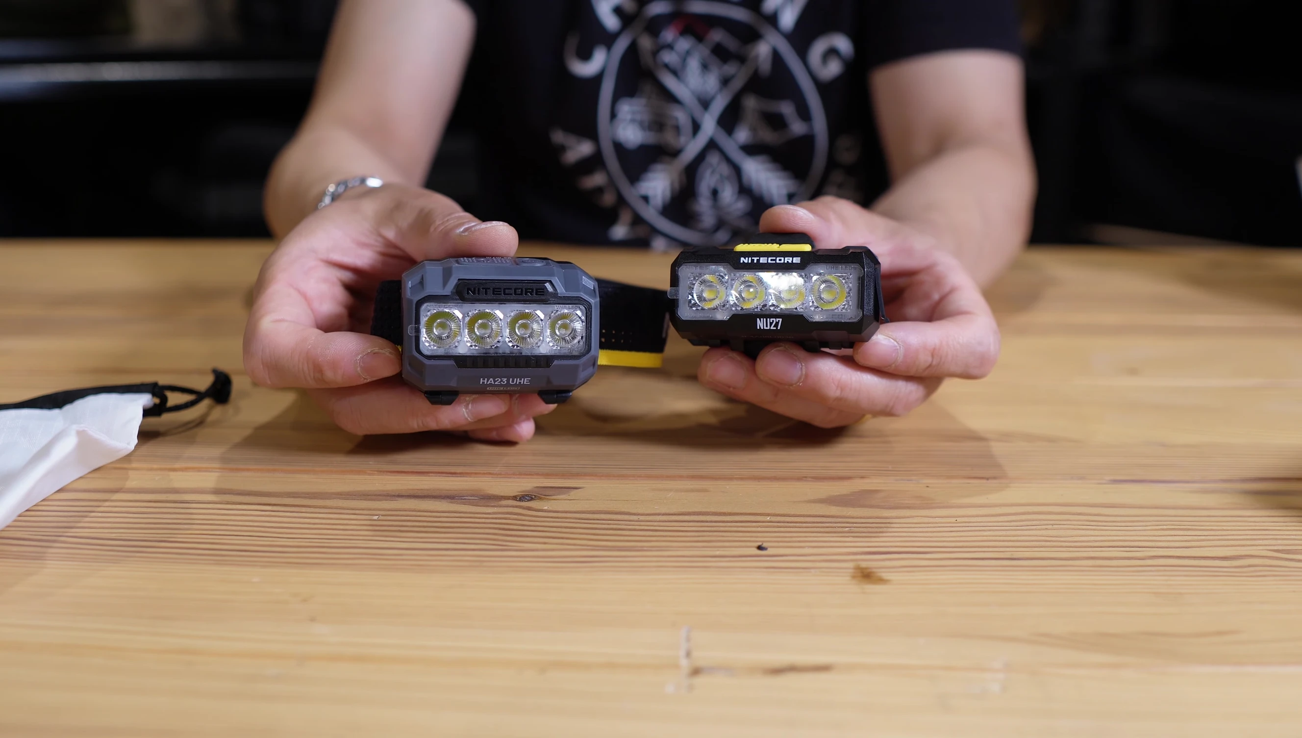 Size comparison between the NU27 and HA23 headlamps