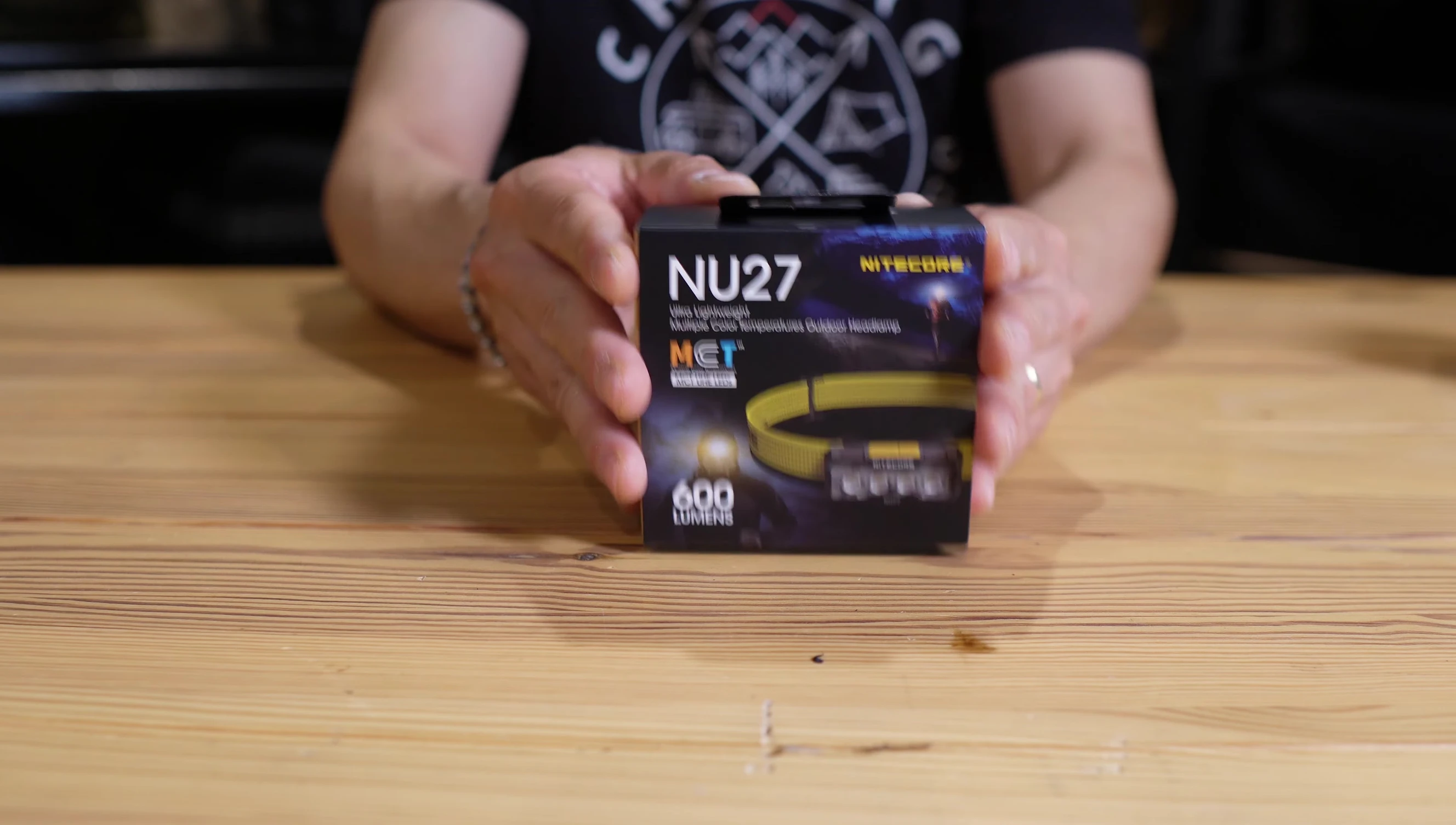 The NU27 headlamp packaging showing contents.