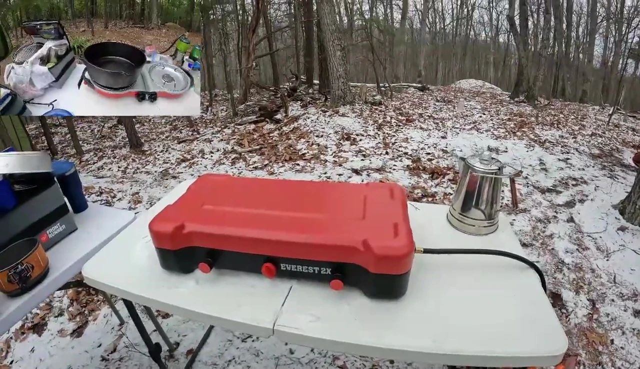 Close-up of the Camp Chef Everest 2X stove