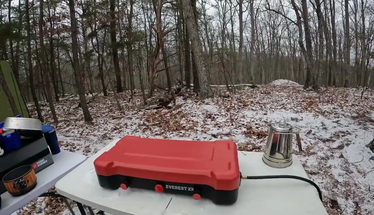 The stove with the hose attachment