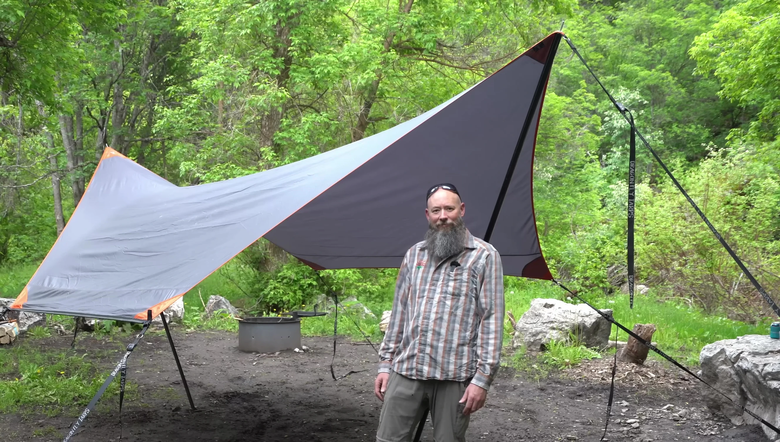 Final shot showing the tarp in use.