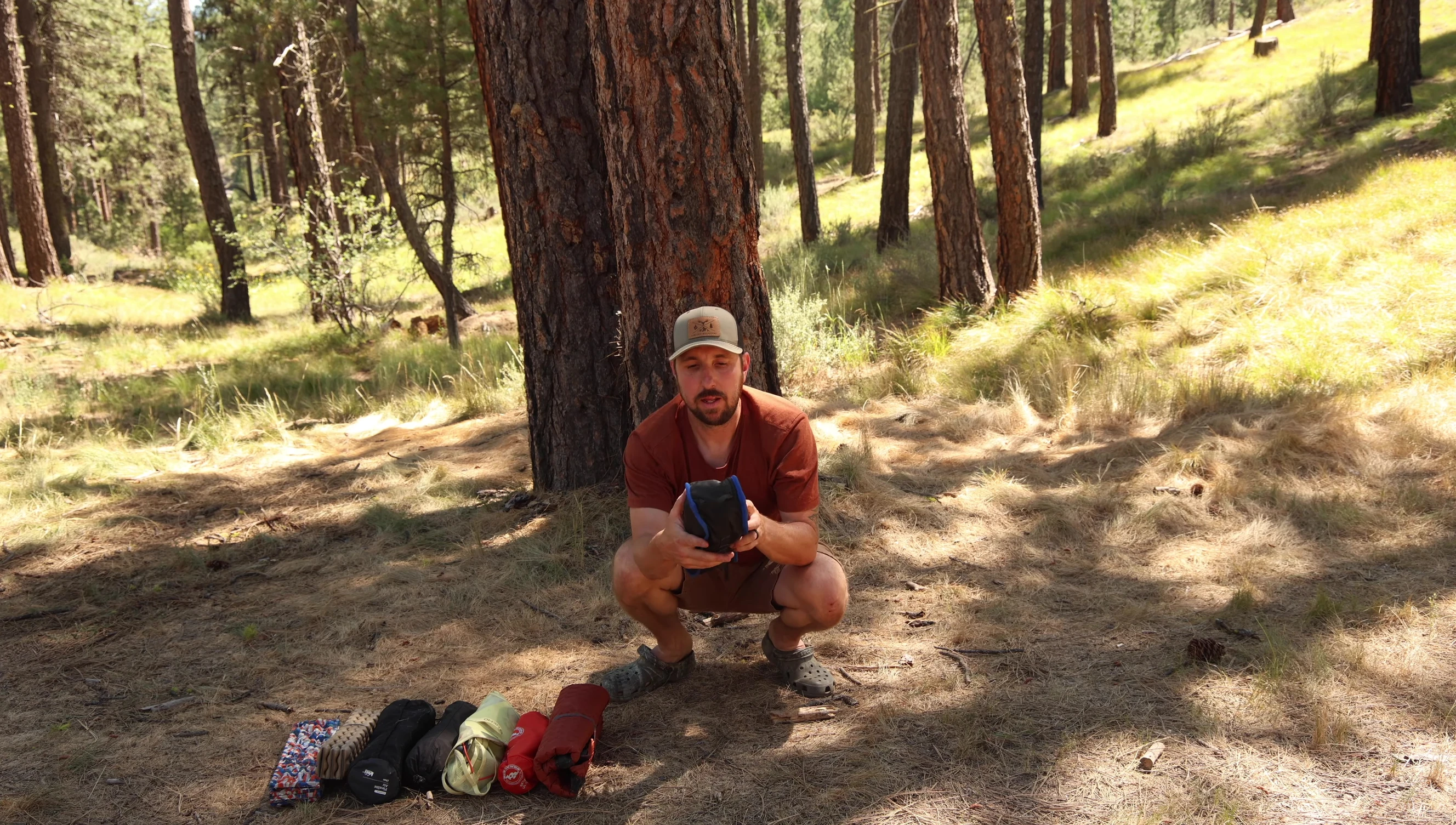 The Moon Lens chair folded up.