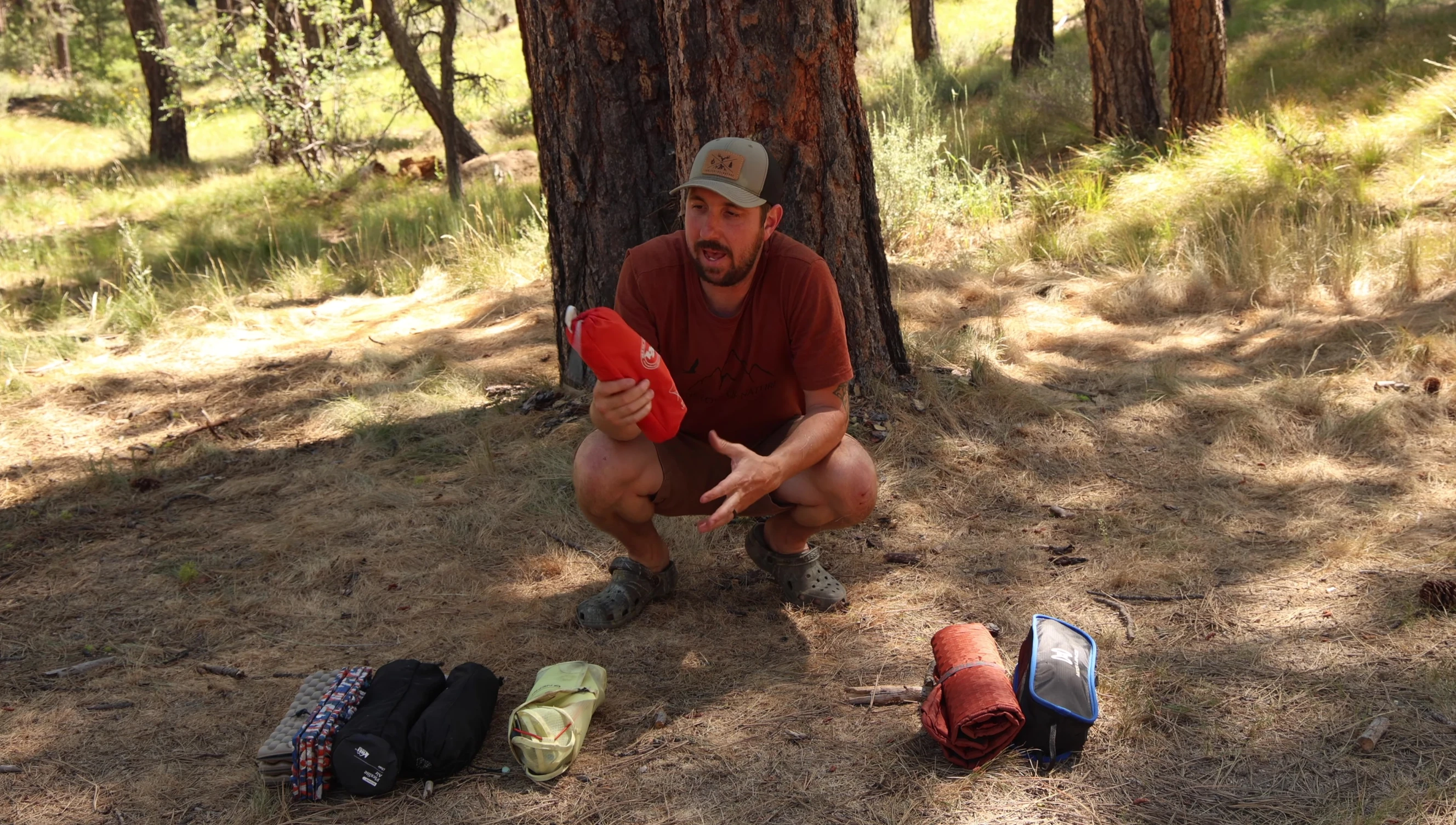 The Big Agnes Skyline UL stool packed up.