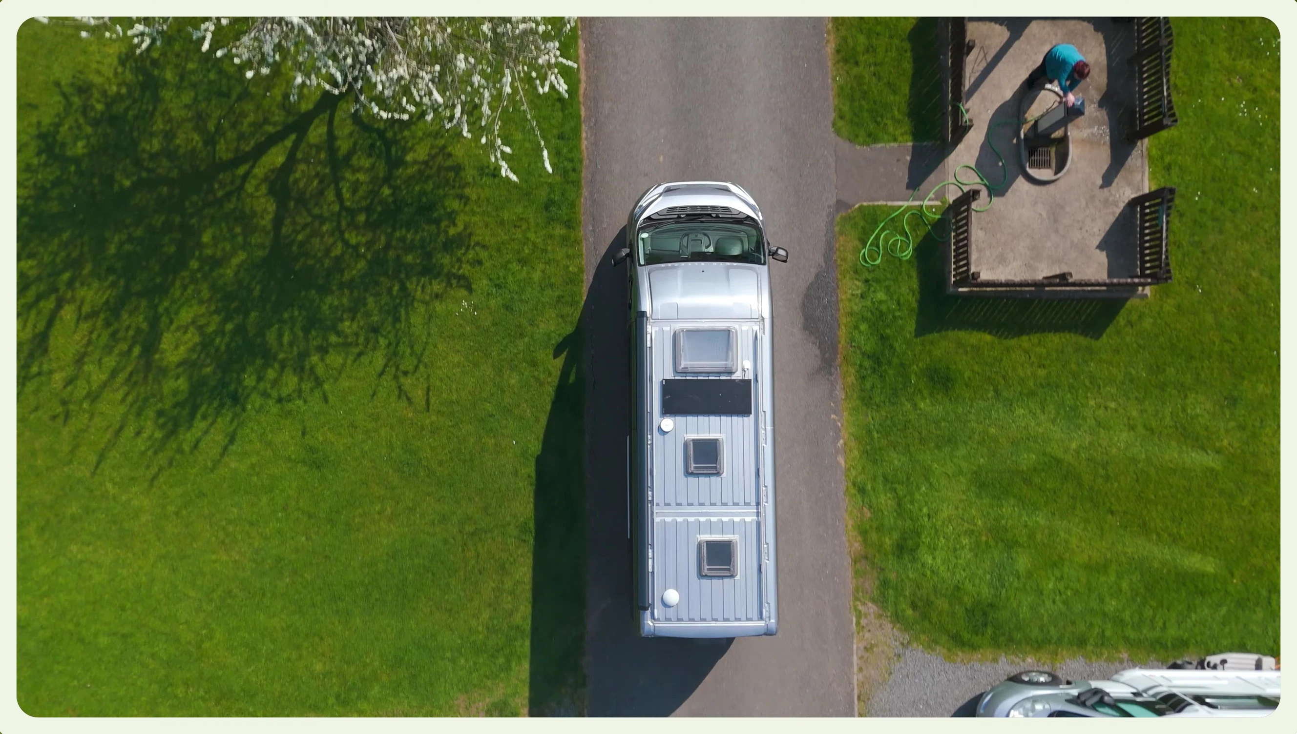 A shot showing the interior from the driver's seat.