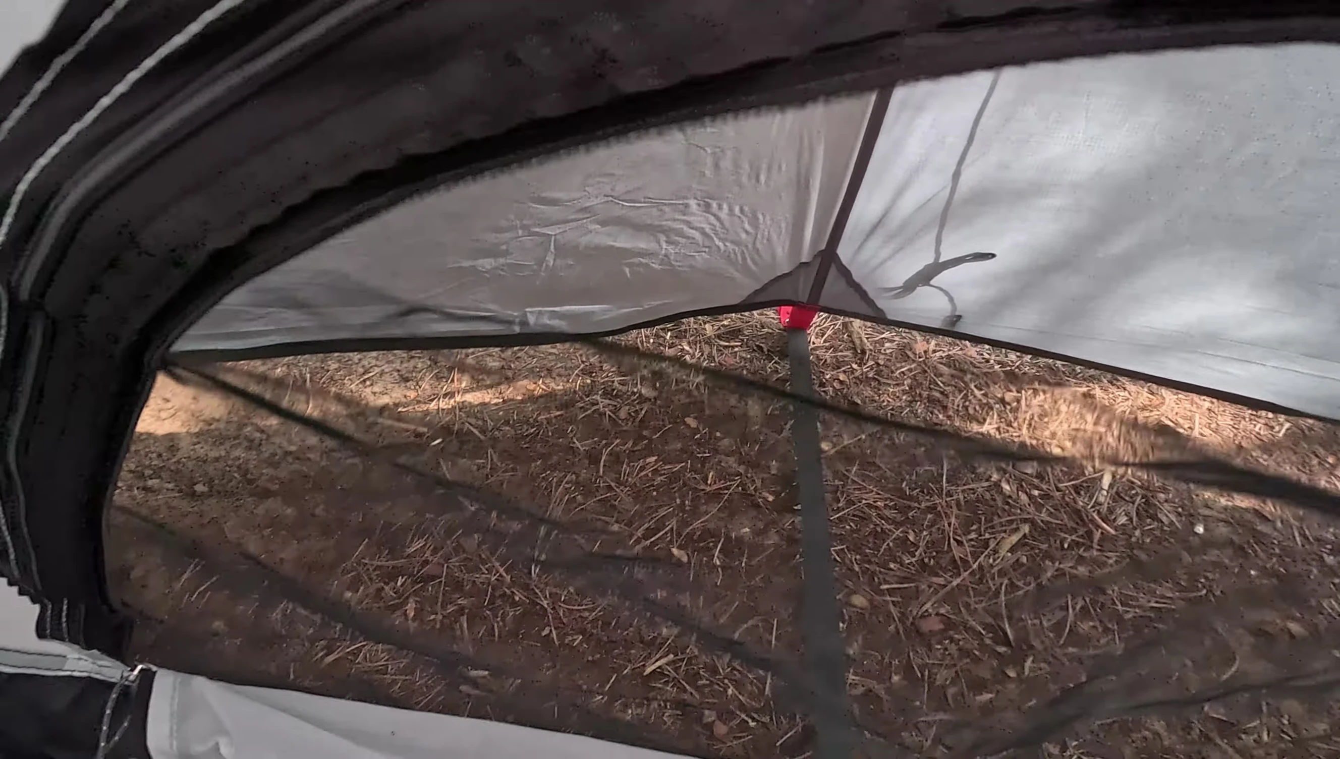 Showing the mesh ventilation opening.