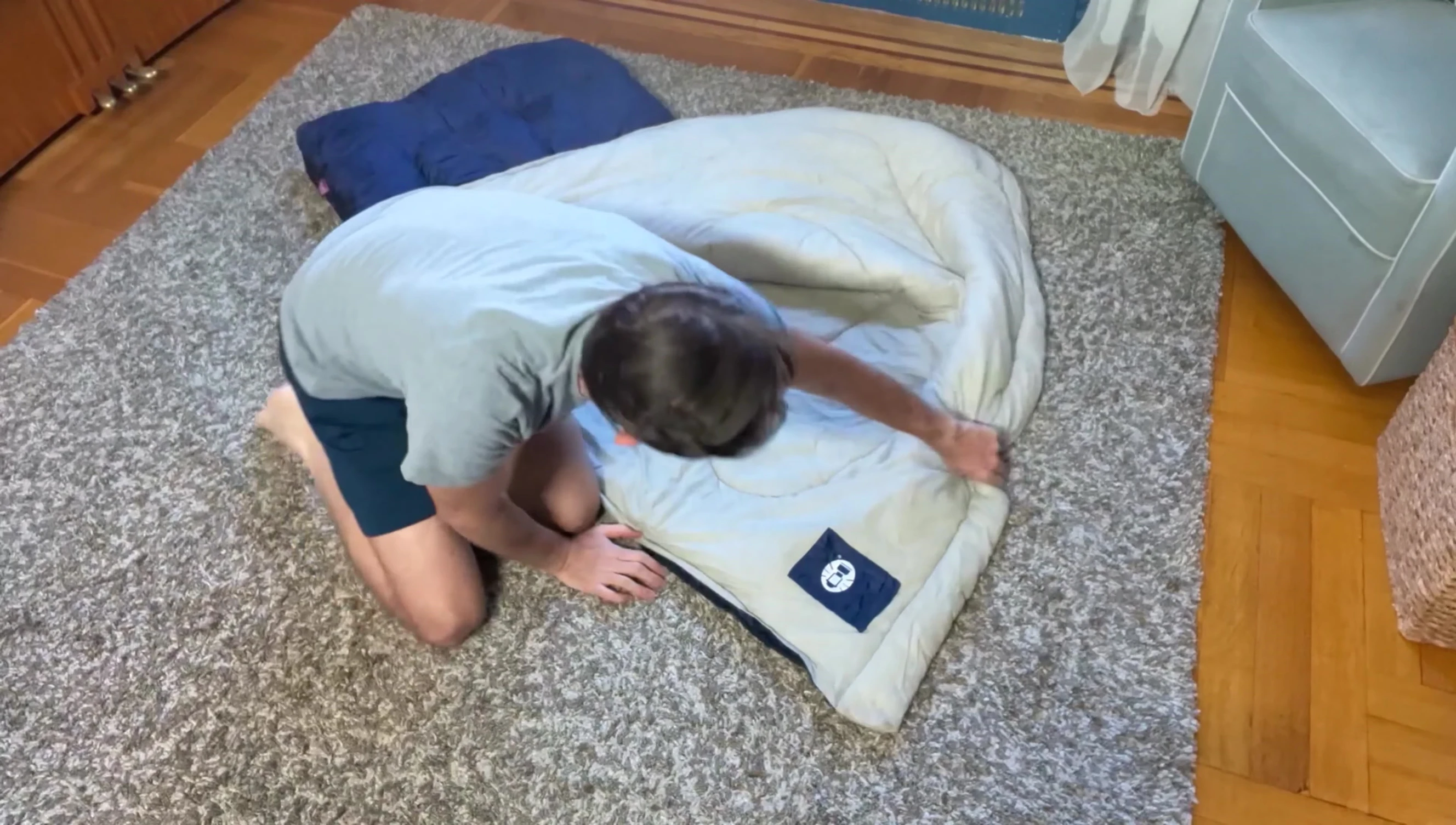 The bag neatly packed in its stuff sack