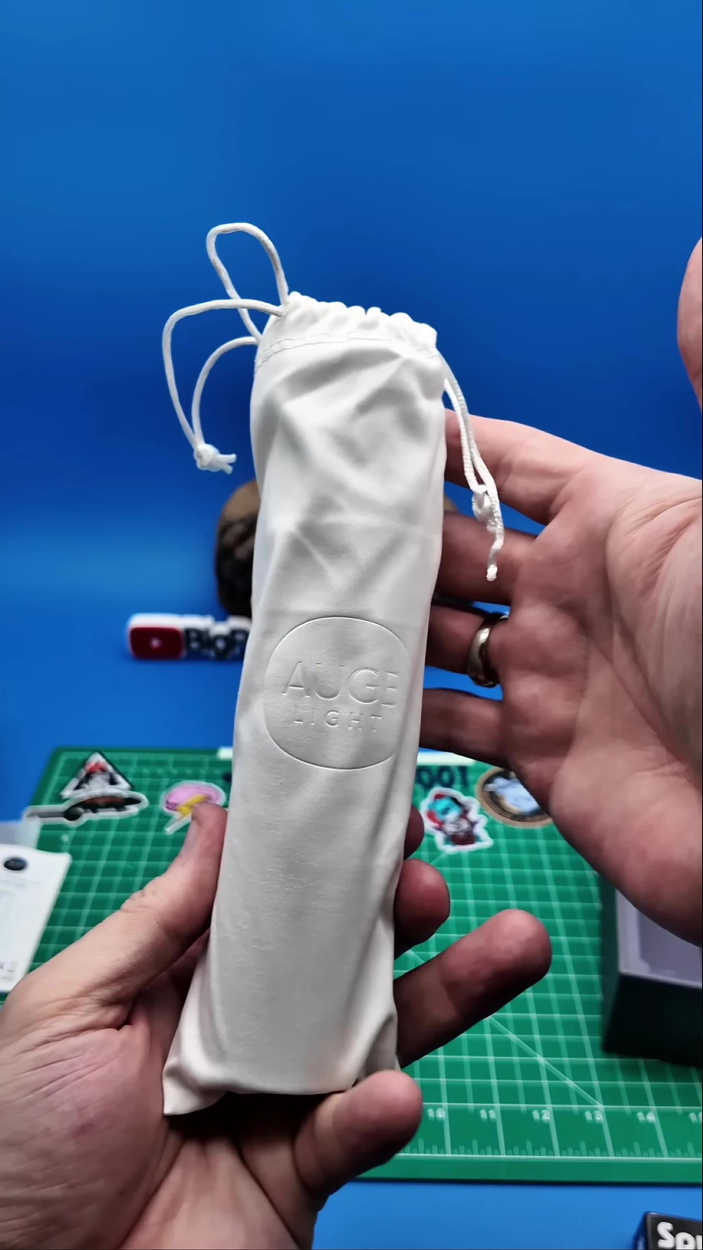 Close-up view of the Auge Light 4-in-1 camping lantern.