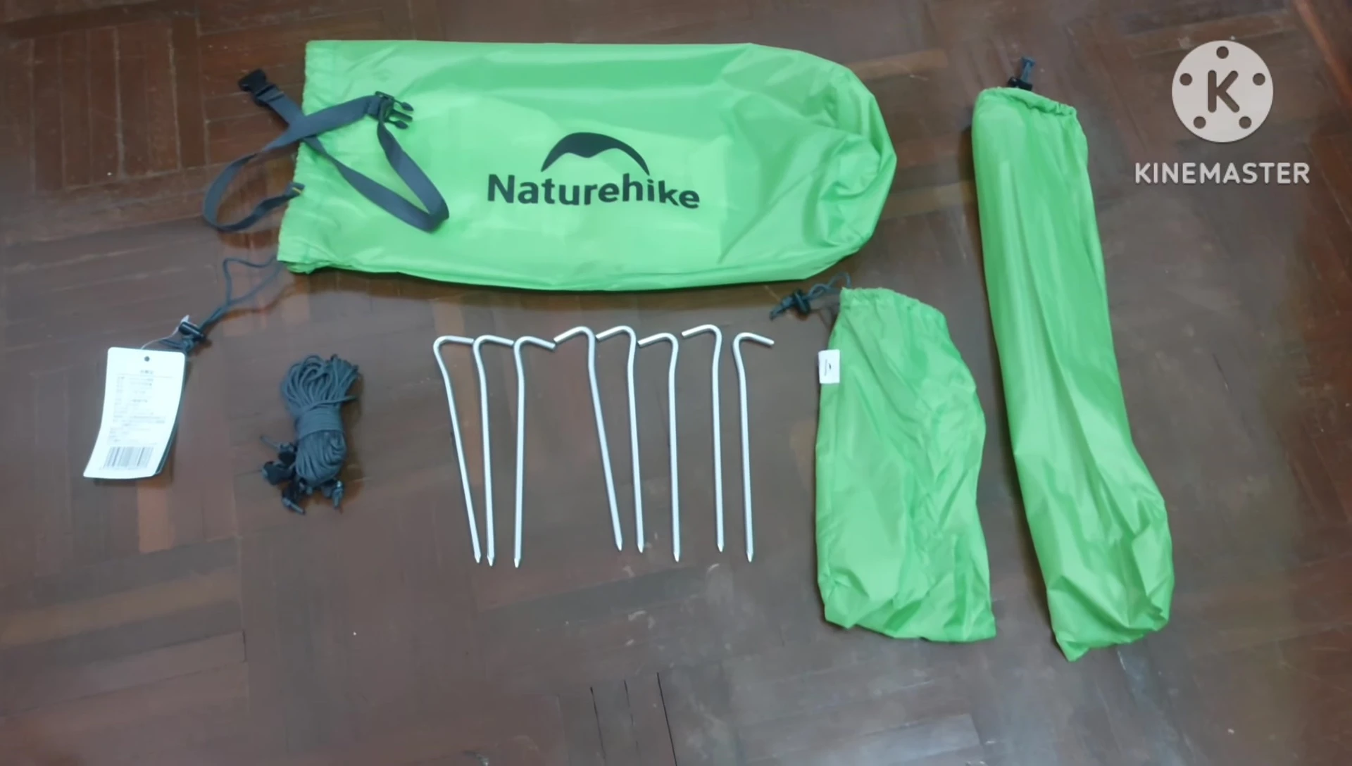Close-up view of the tent's mesh panels.