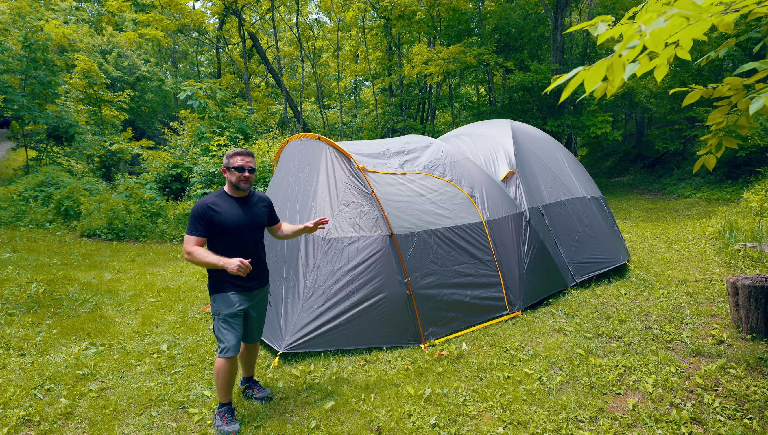 Interior shot emphasizing the spacious inner tent.