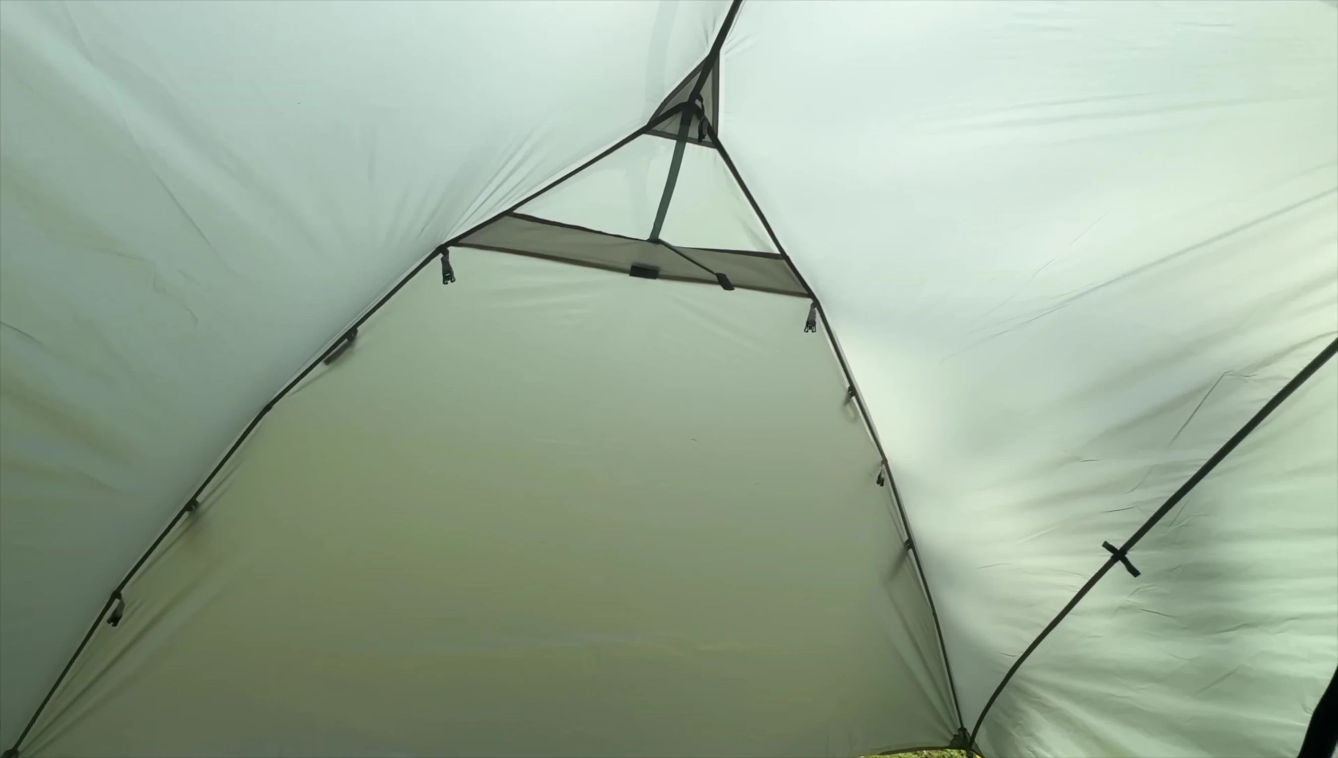 Interior view of the tent showcasing the spaciousness.