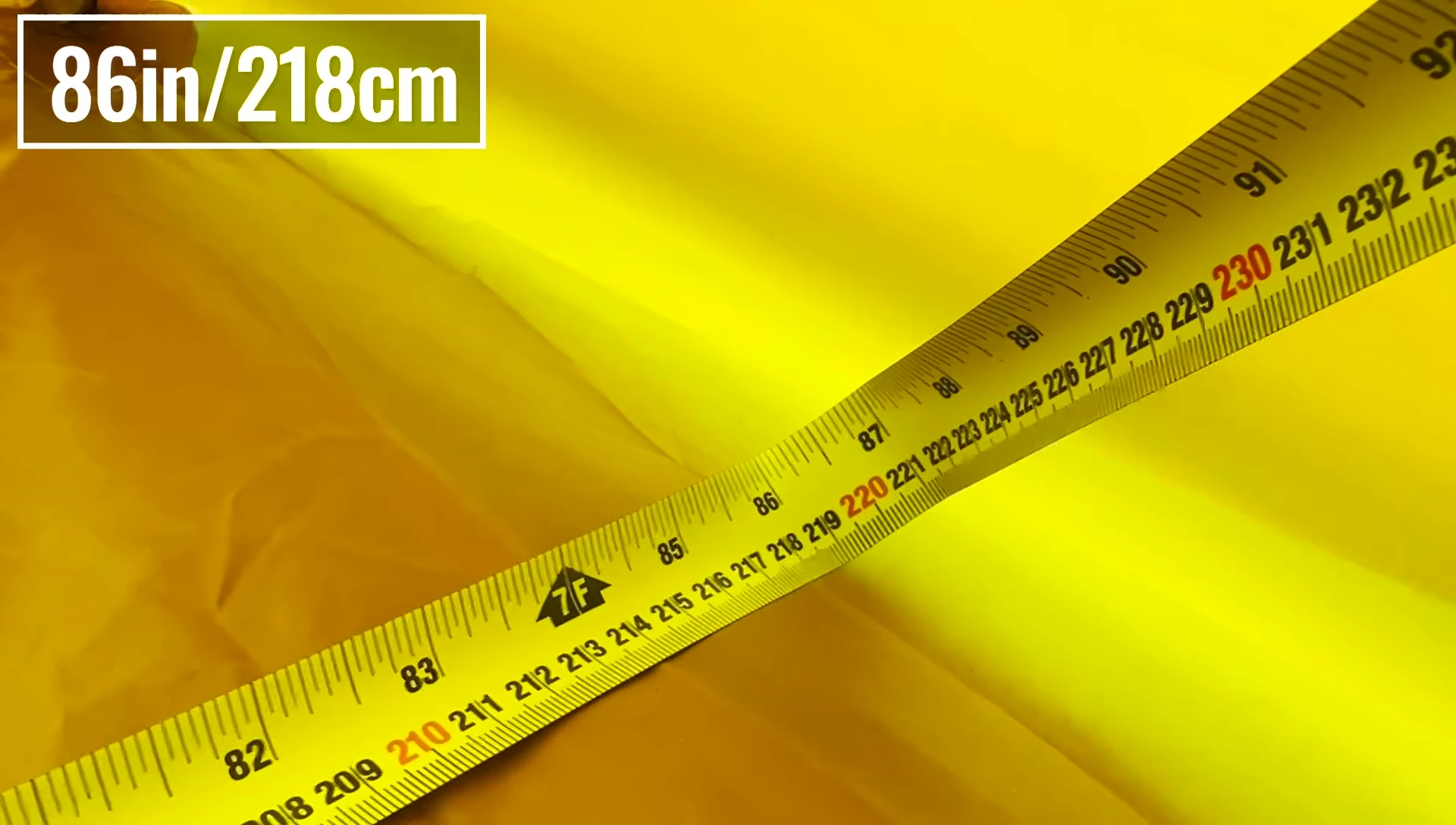 Measuring the base area of the Trailmade 2