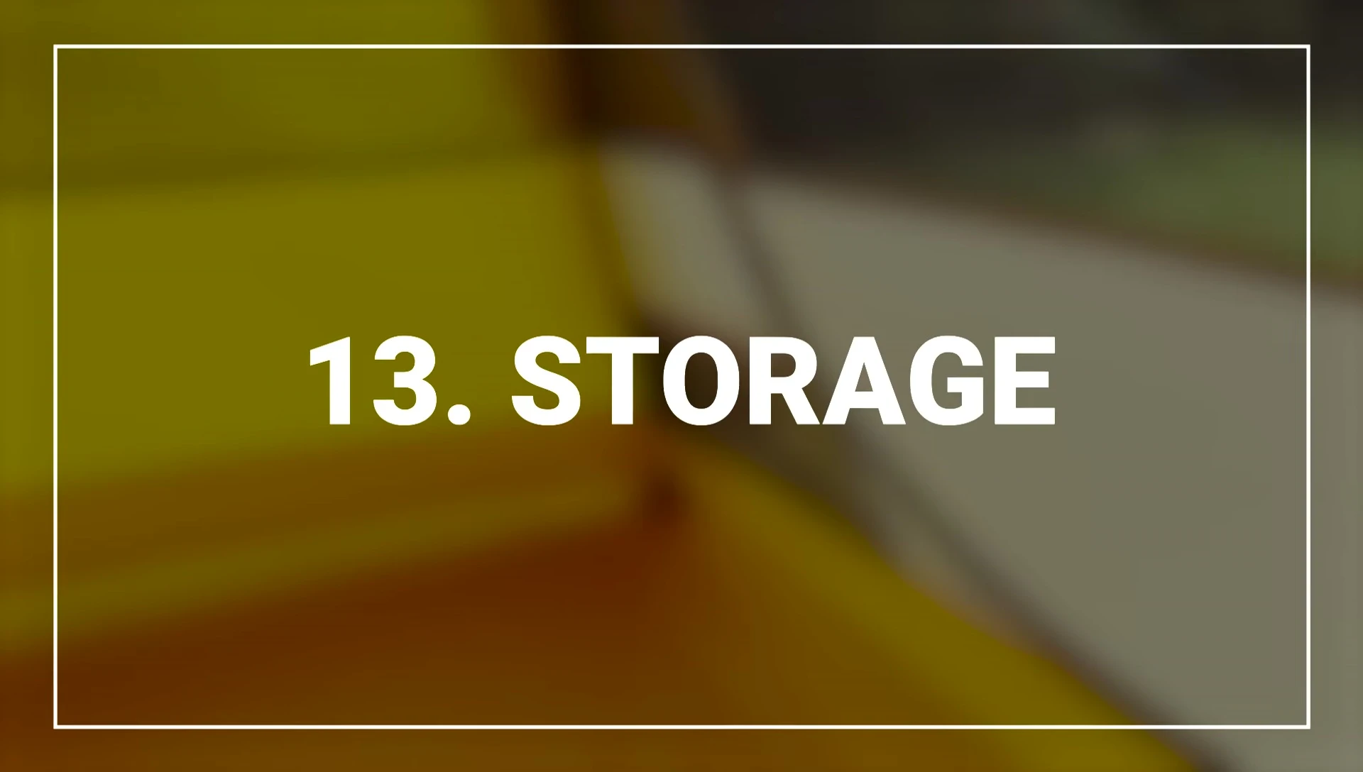 Interior storage pockets