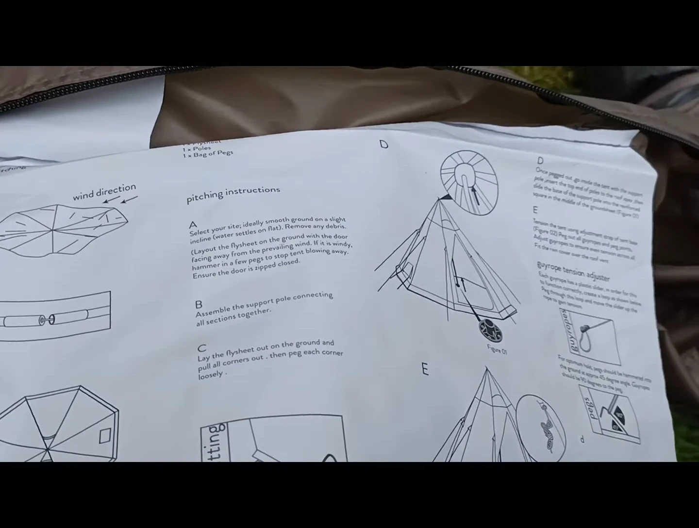 The chosen campsite for setup.