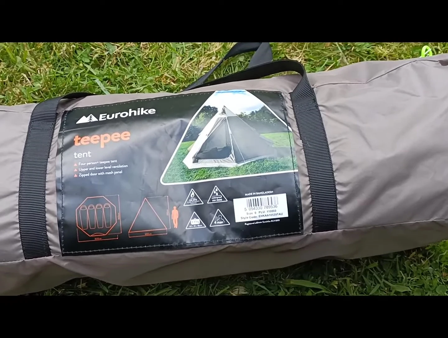 The Eurohike TP tent bag.