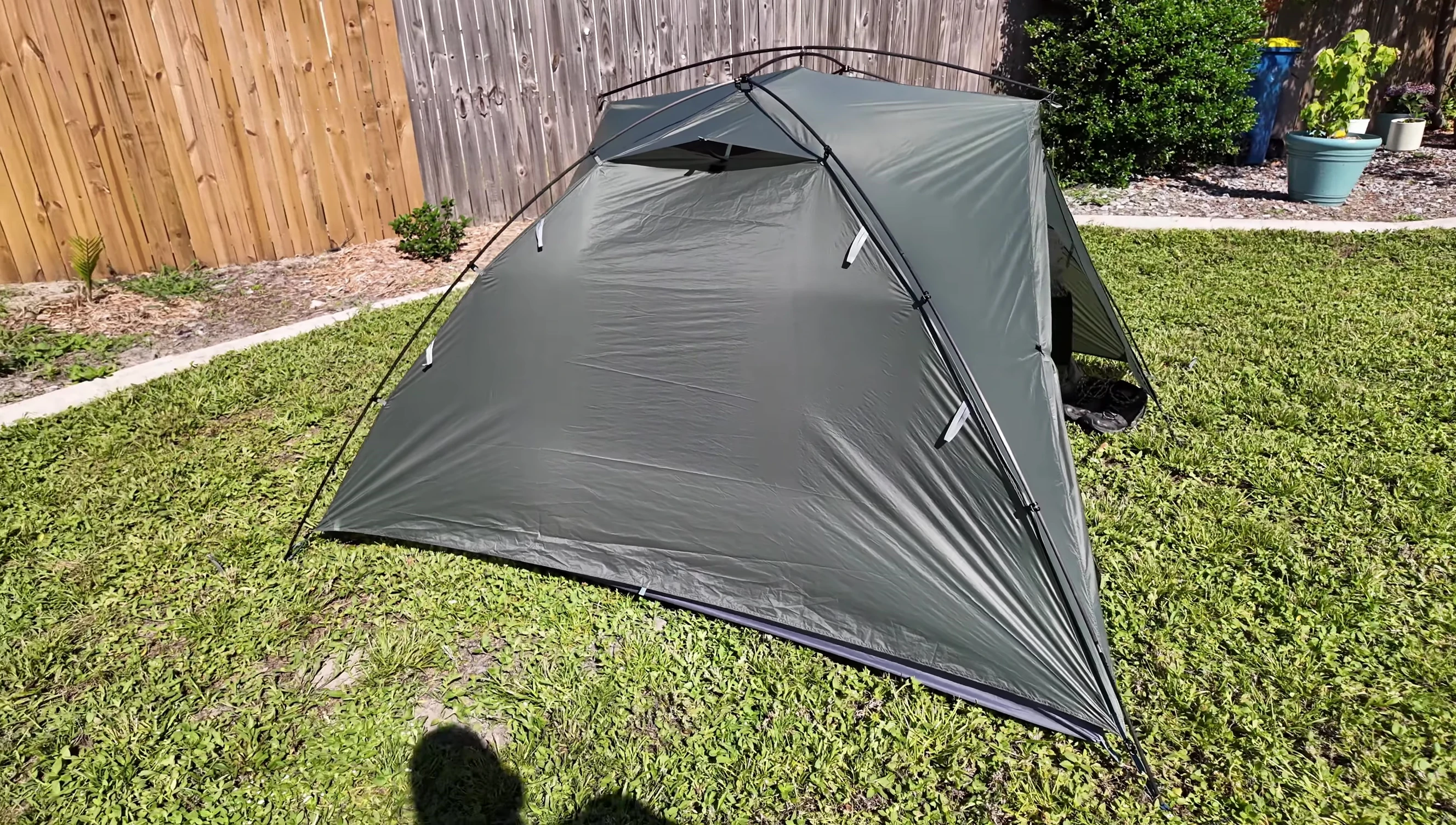 Interior dimensions of the Durston X-Dome 2 tent showcasing its width and length.