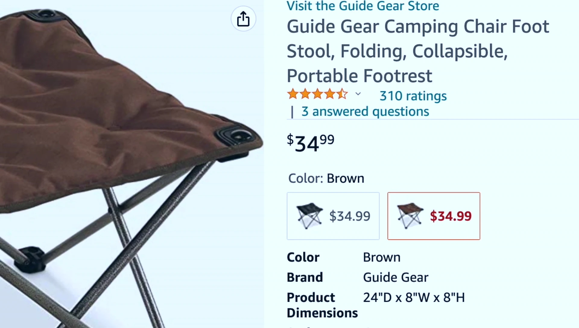 Reviewer relaxing in the chair with the footstool.