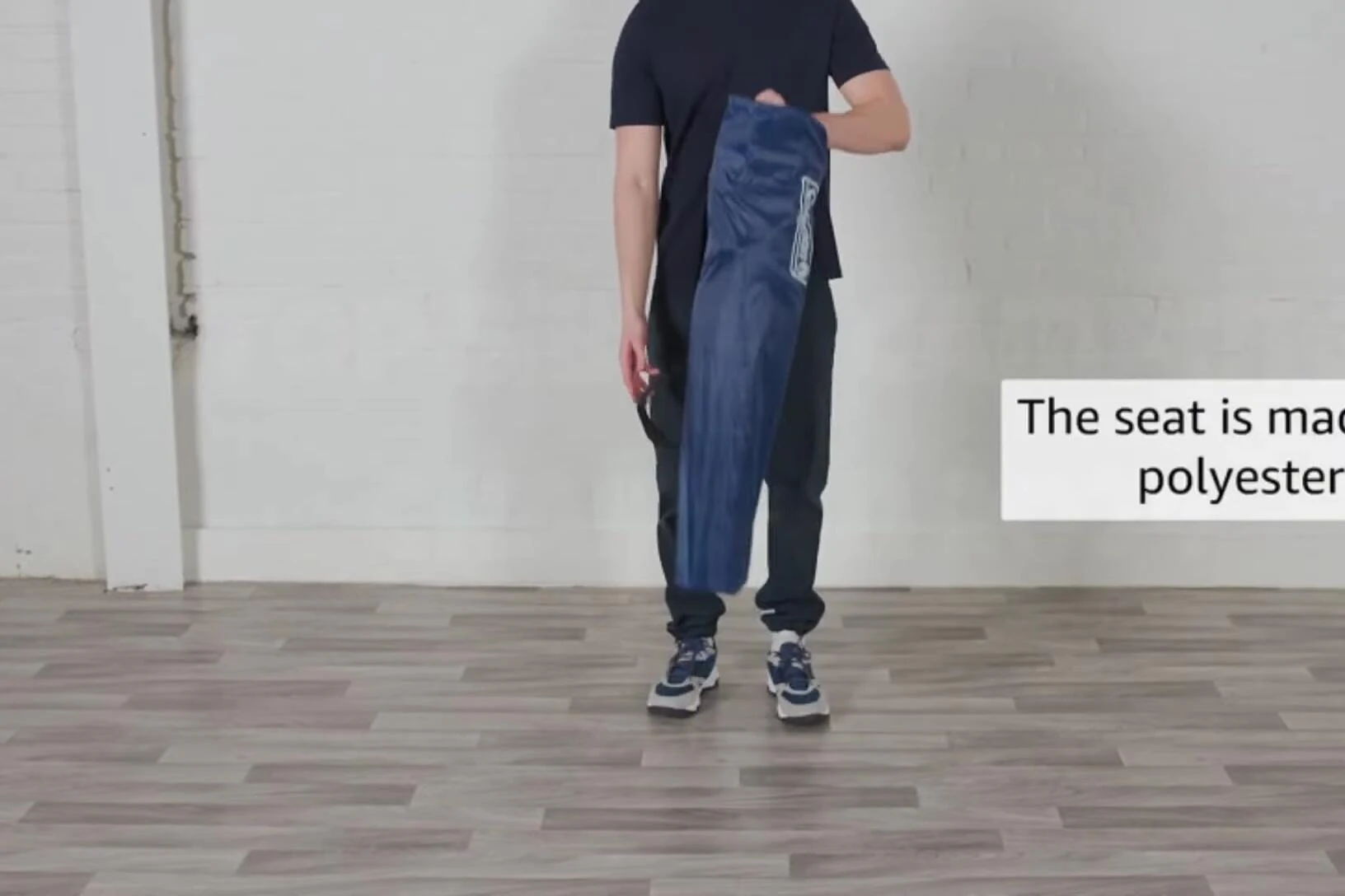 Person demonstrating the side pocket