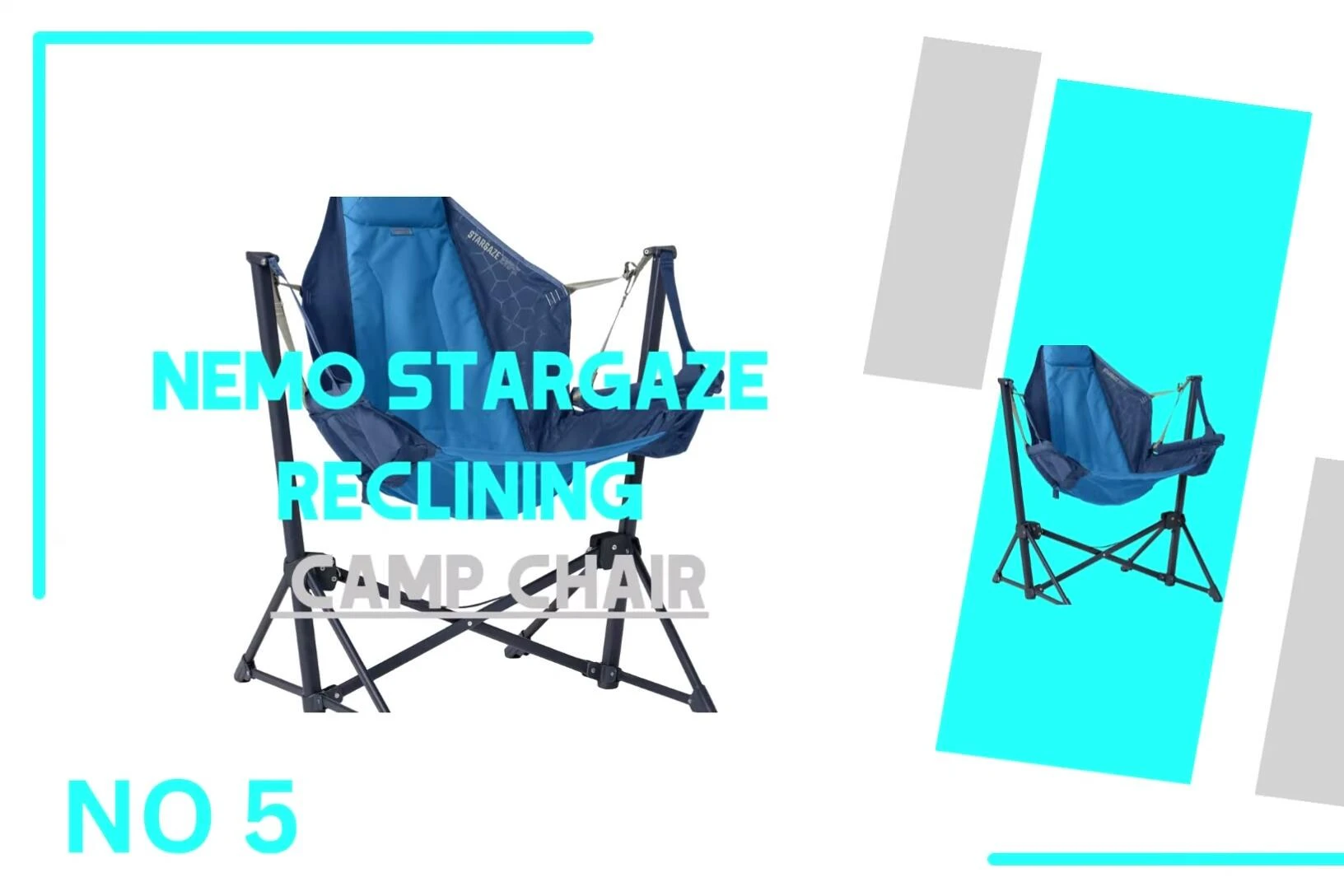 Close-up of the Nemo Stargaze Reclining Camp Chair