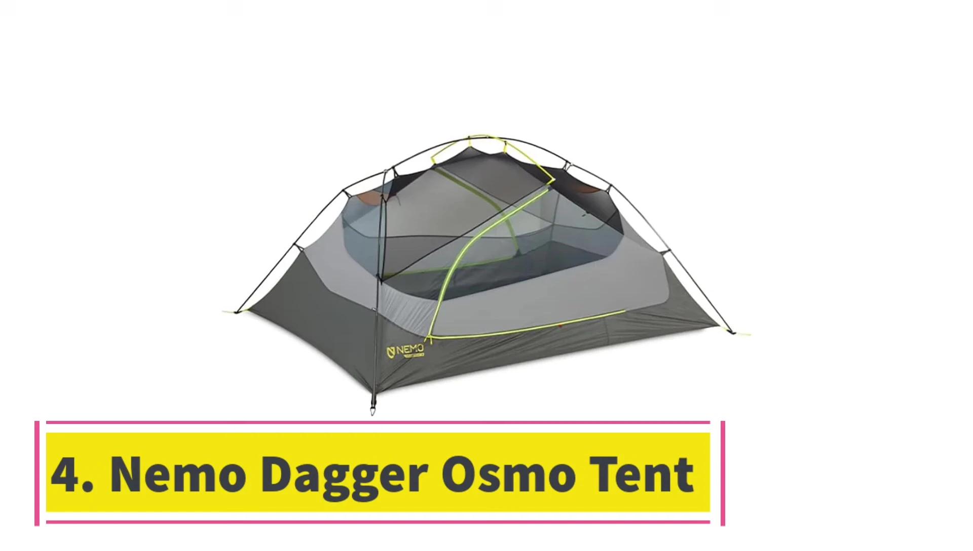 Nemo Dagger Osmo tent displayed