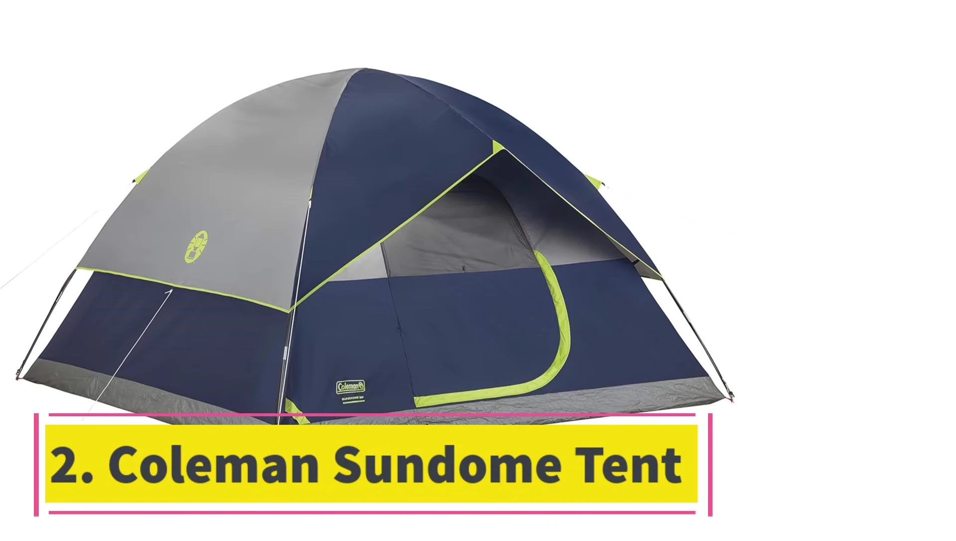 Coleman Sundome tent set up
